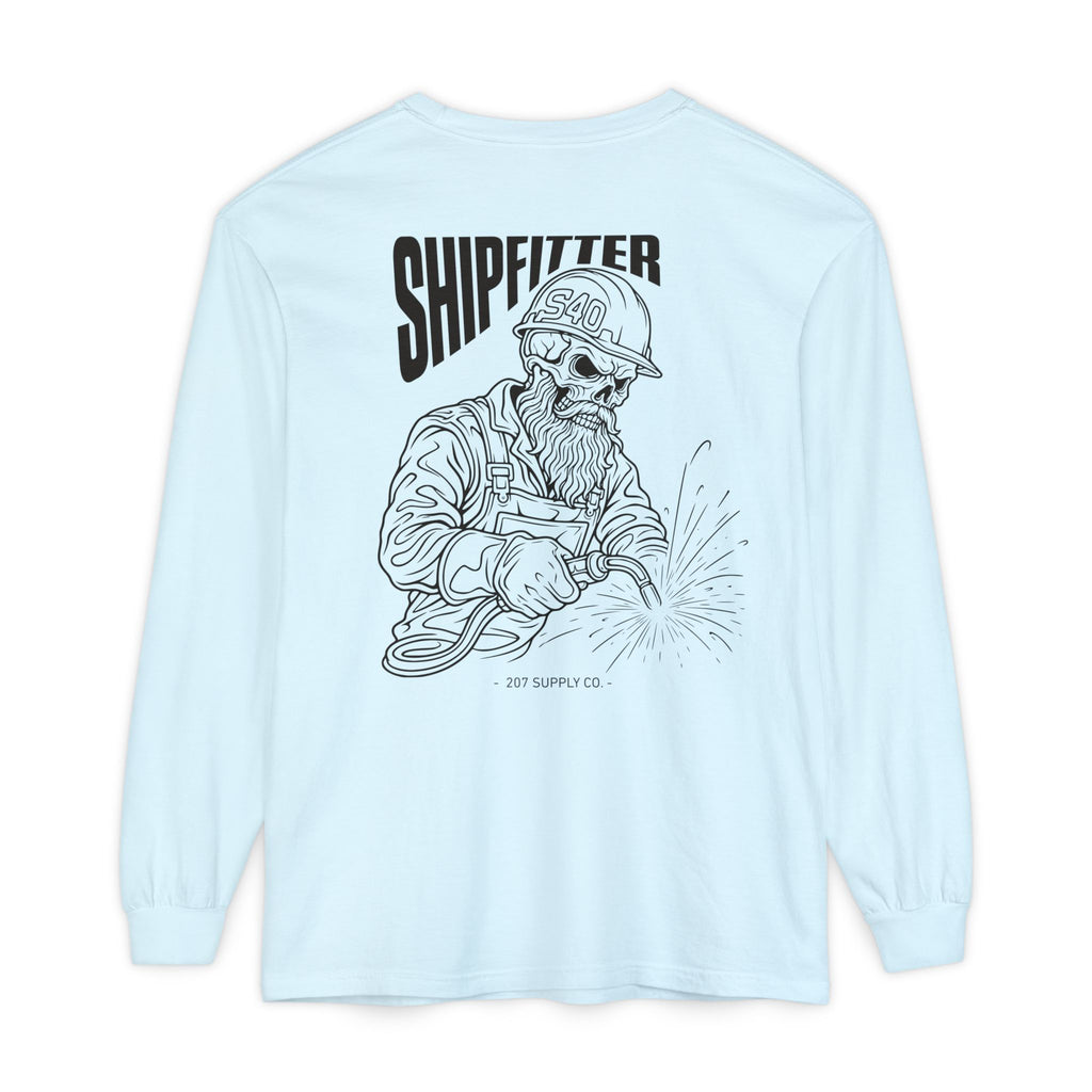 Shipfitter Bearded Skull Long Sleeve