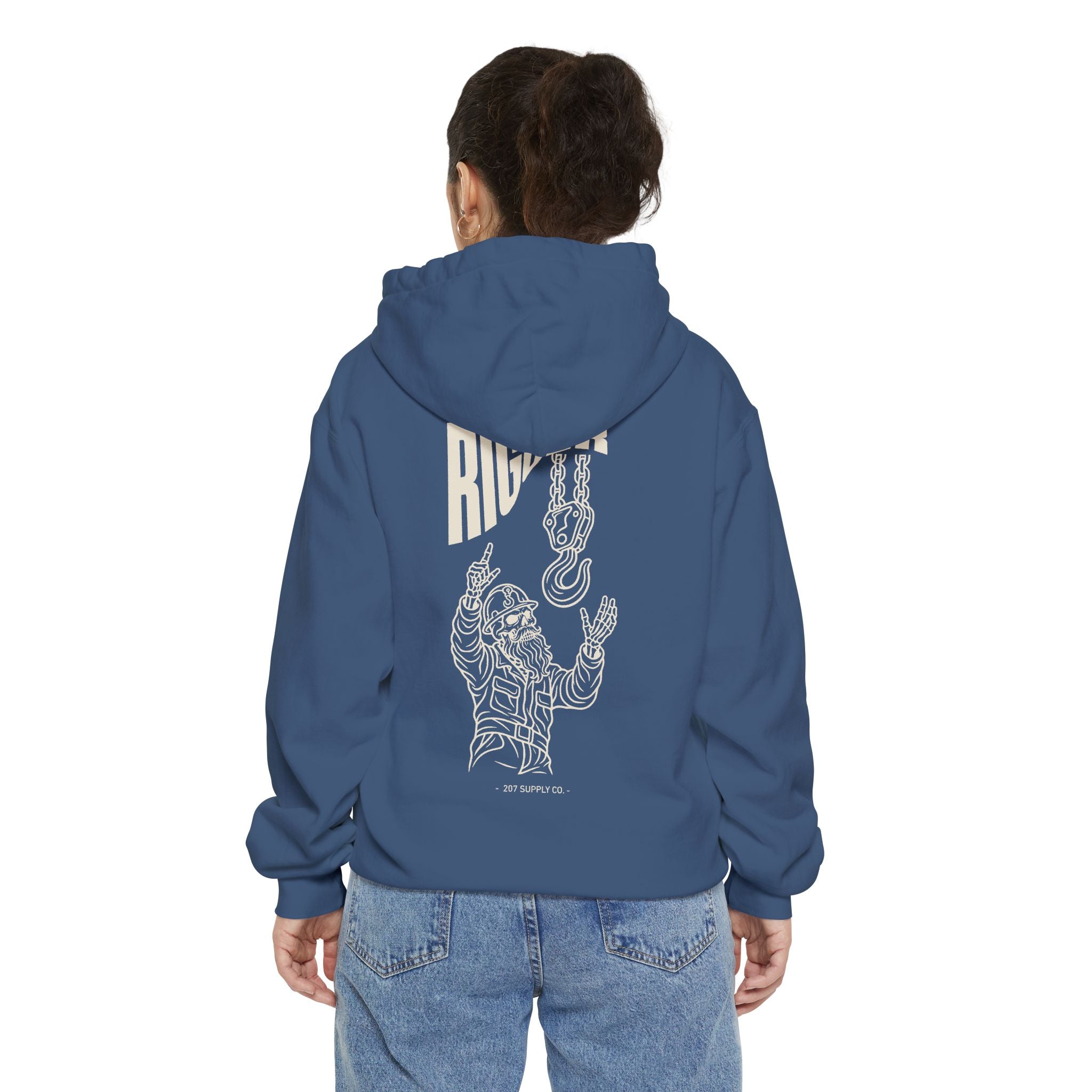 Rigger Skull Hoodie - Dark