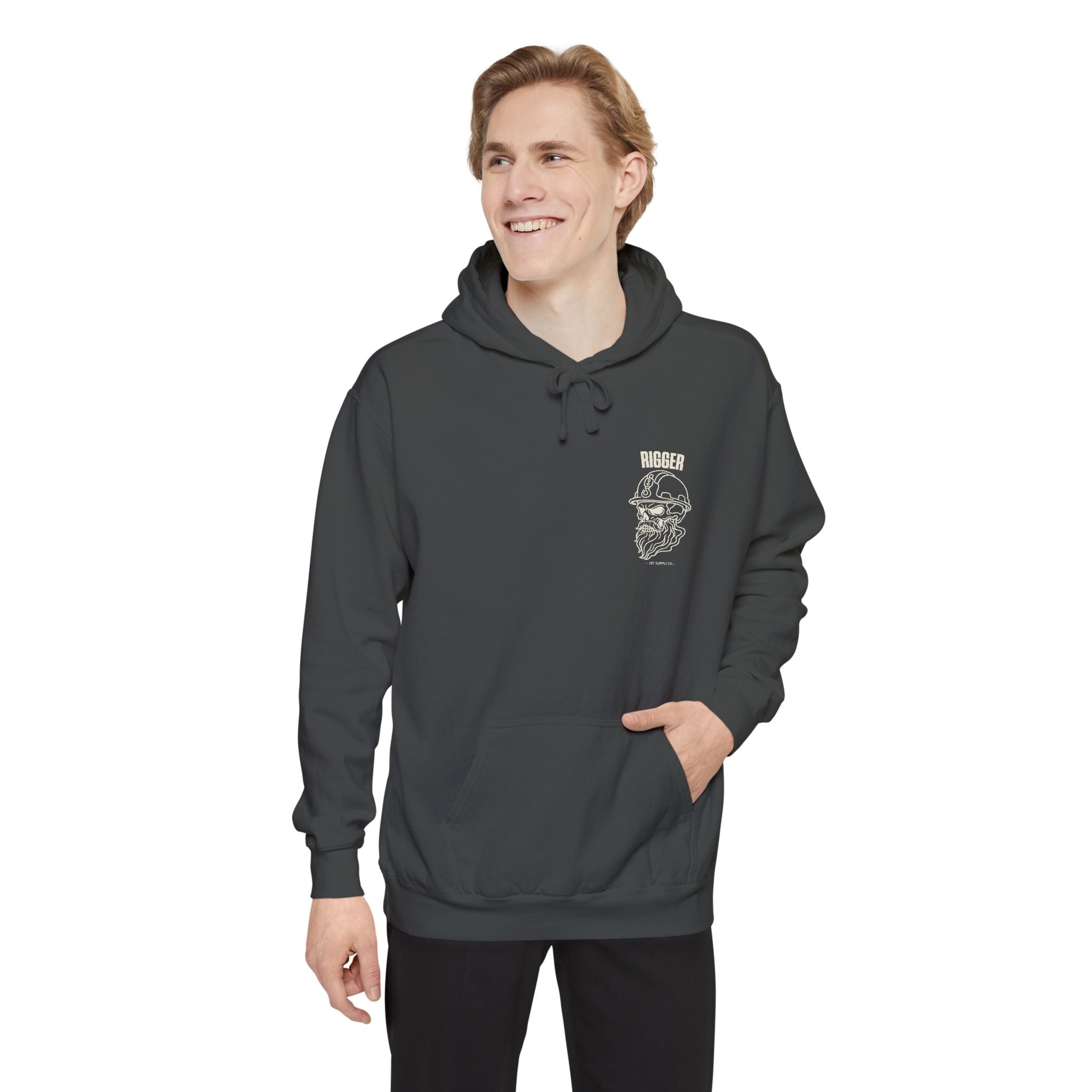 Rigger Skull Hoodie - Dark
