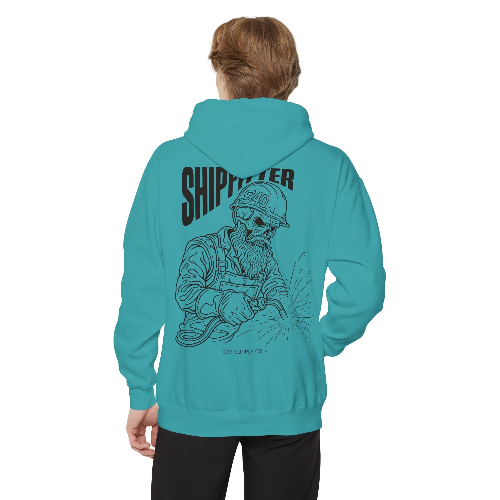 Shipfitter Bearded Skull Hoodie