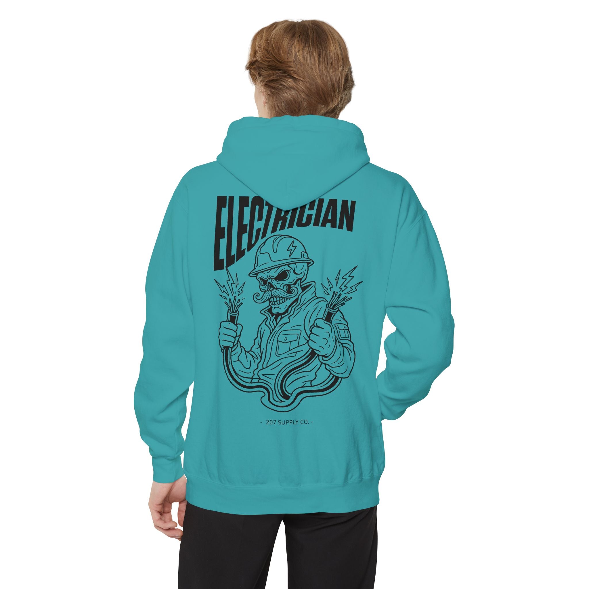 Electrician Skull Hoodie