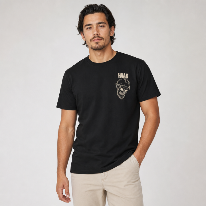 HVAC Skull Tee - Dark