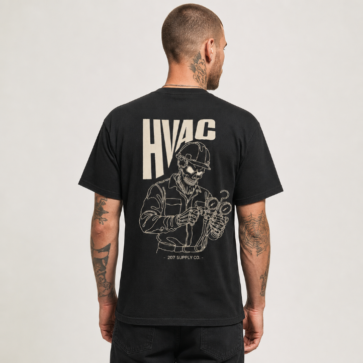 HVAC Skull Tee - Dark