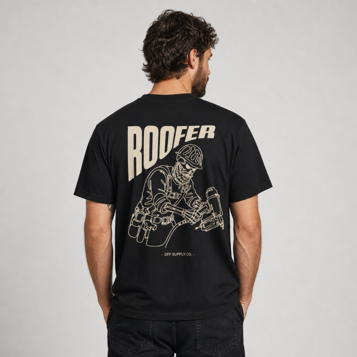 Roofer Skull Tee - Dark