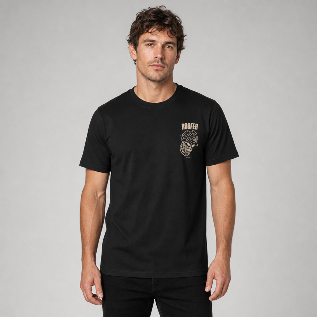 Roofer Skull Tee - Dark