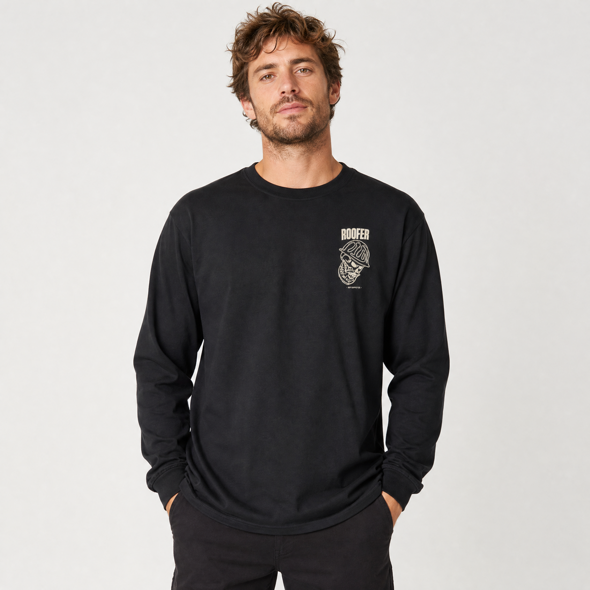 Roofer Skull Long Sleeve - Dark