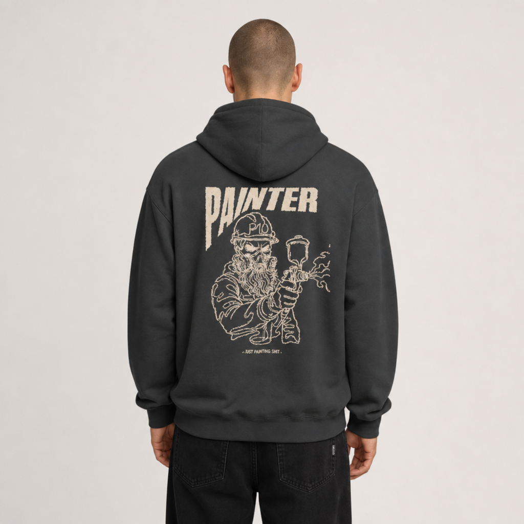 Painter Skull Hoodie - Dark