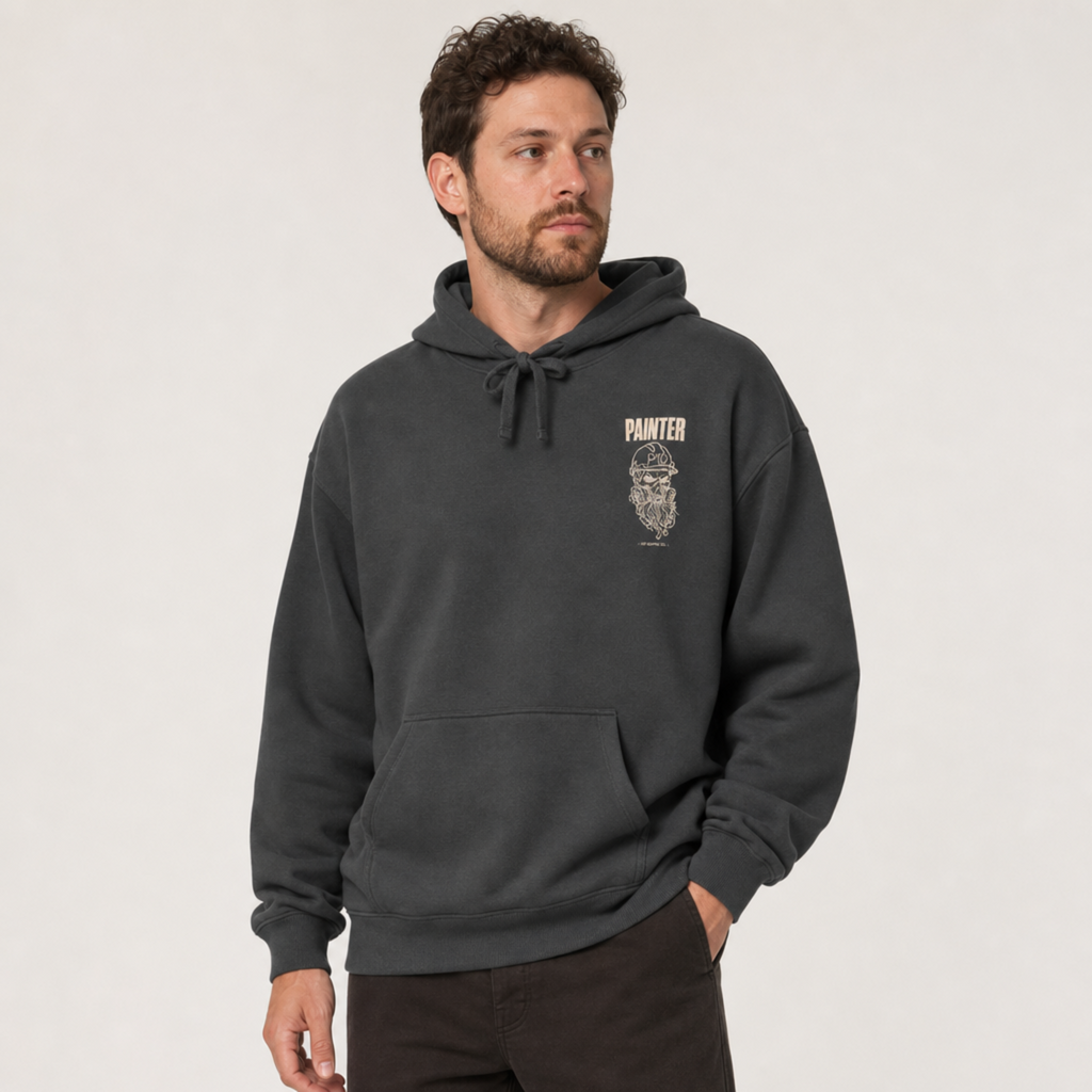 Painter Skull Hoodie - Dark
