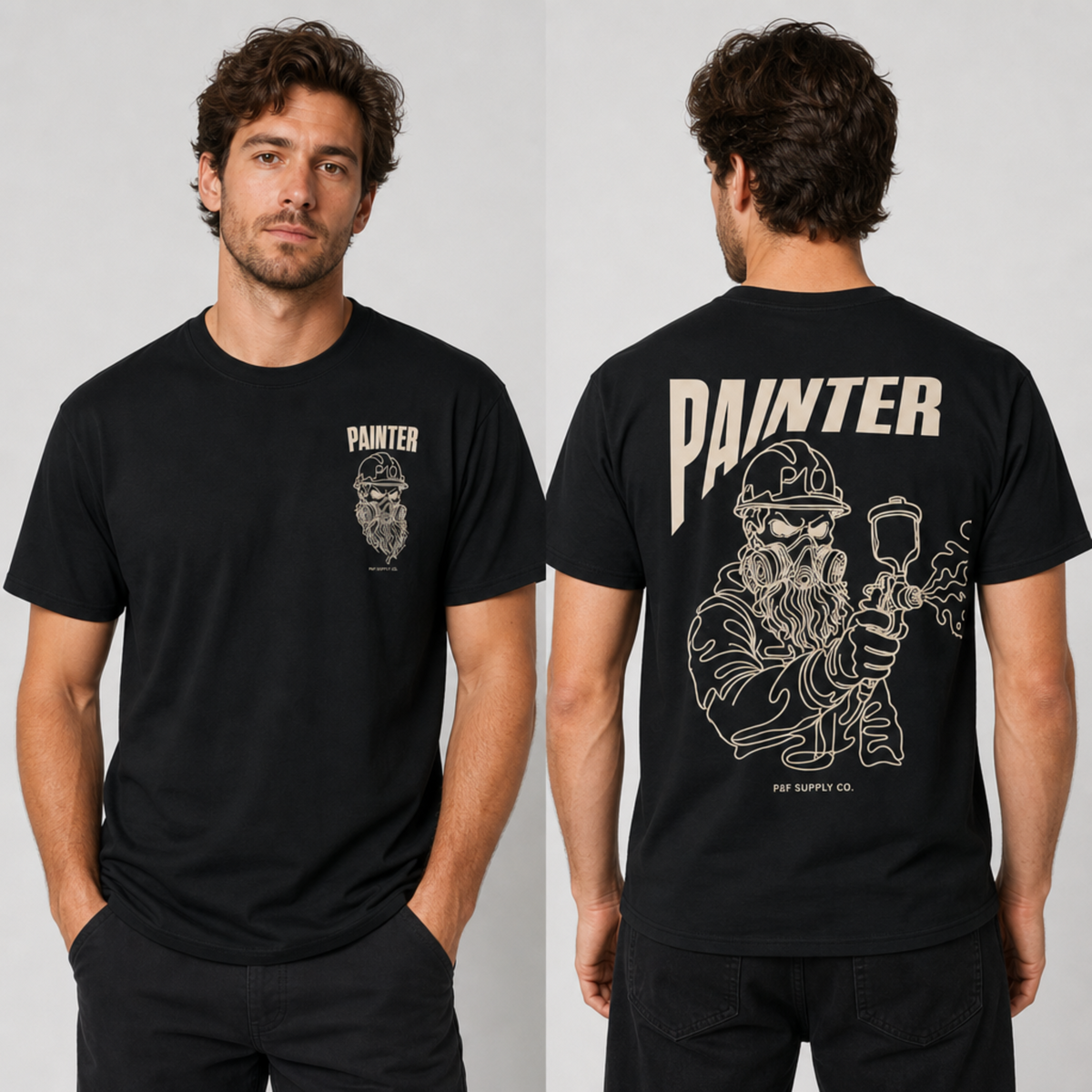 Painter Skull Tee - Dark