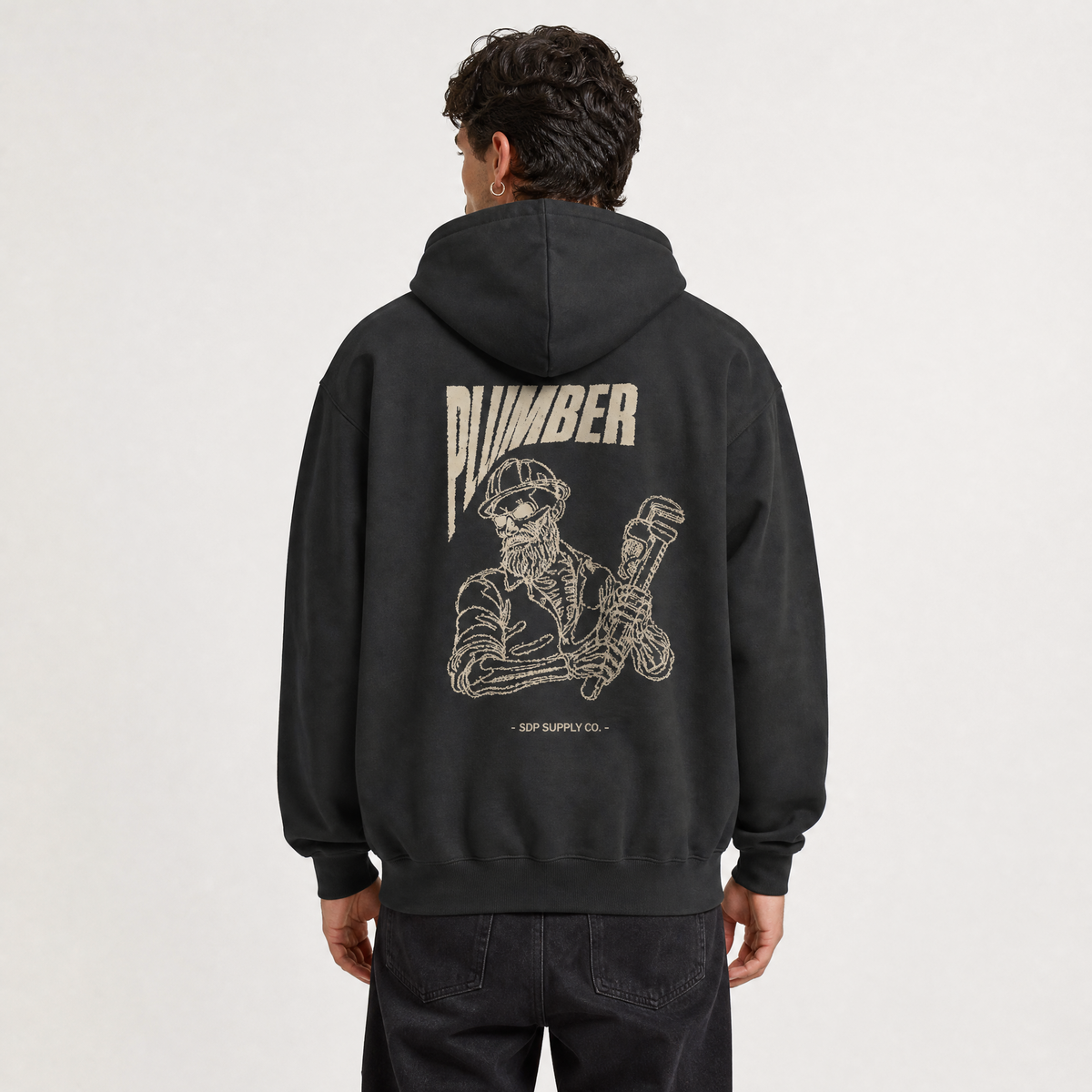 Plumber Skull Hoodie - Dark