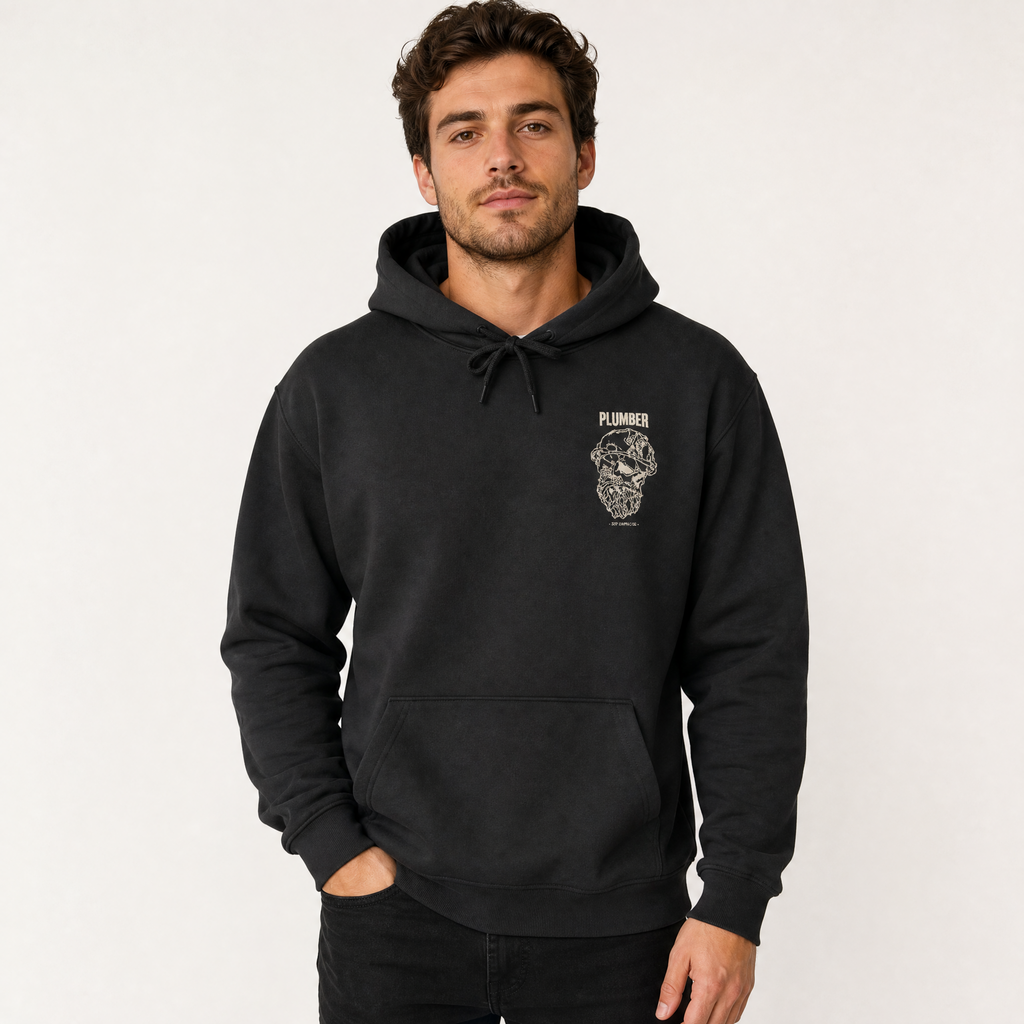 Plumber Skull Hoodie - Dark