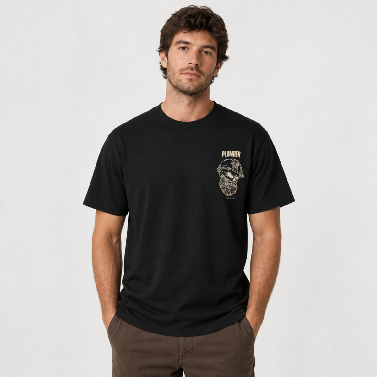 Plumber Skull Tee - Dark
