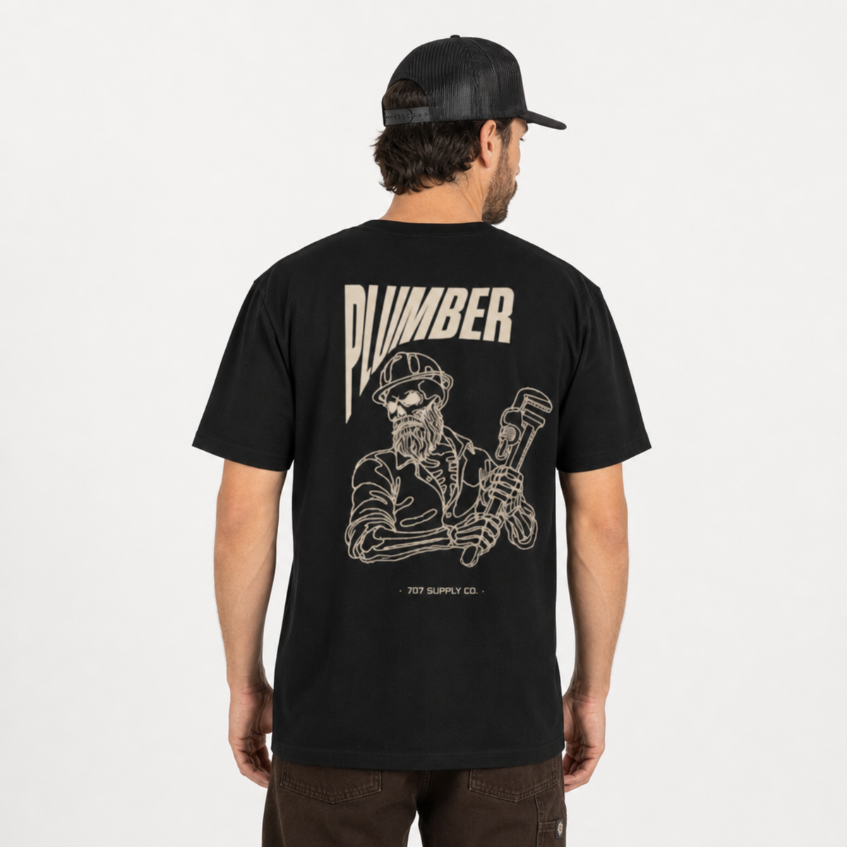 Plumber Skull Tee - Dark