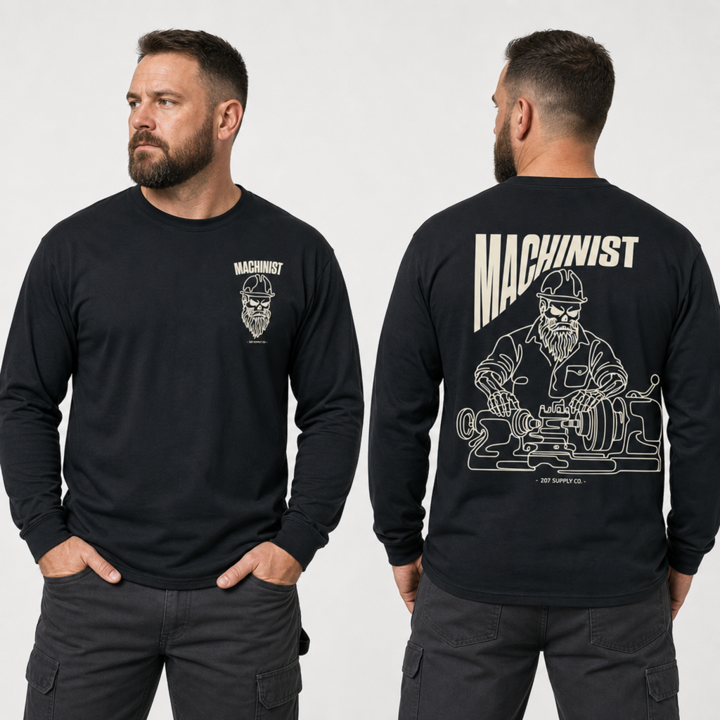 Machinist Skull Long Sleeve - Dark