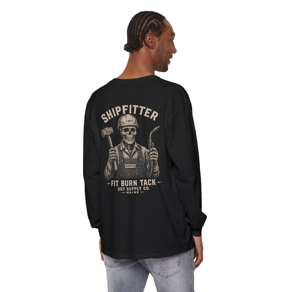 Premium Shipfitter Long Sleeve — Premium Shipfitter Skull
