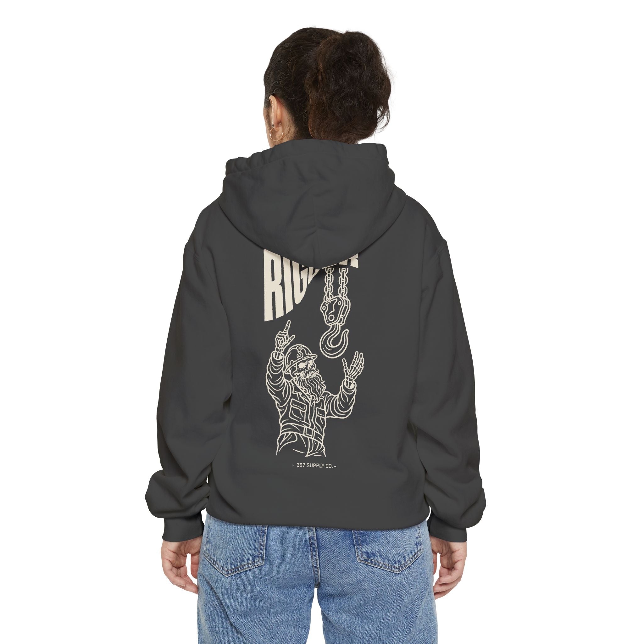 Rigger Skull Hoodie - Dark