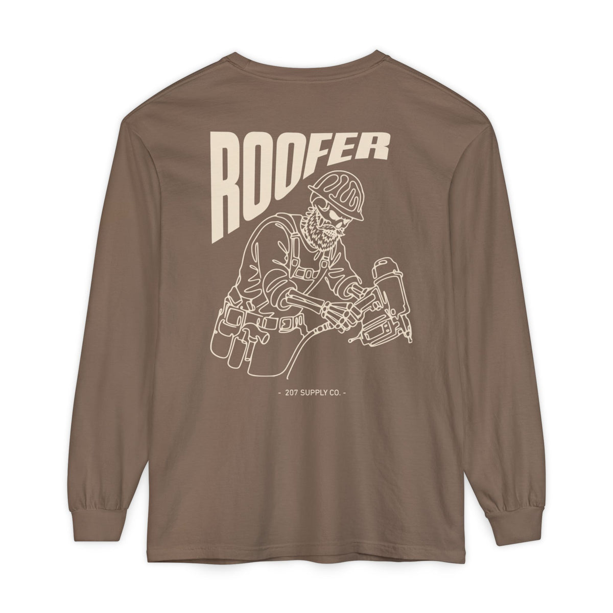 Roofer Skull Long Sleeve - Dark