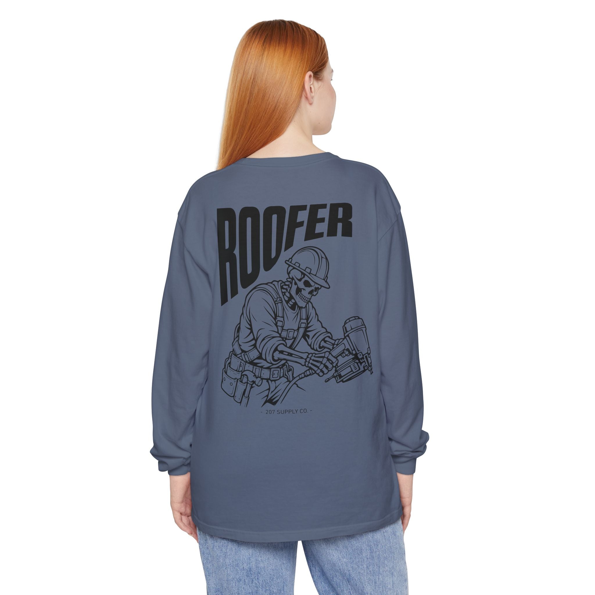 Roofer Skull Long Sleeve