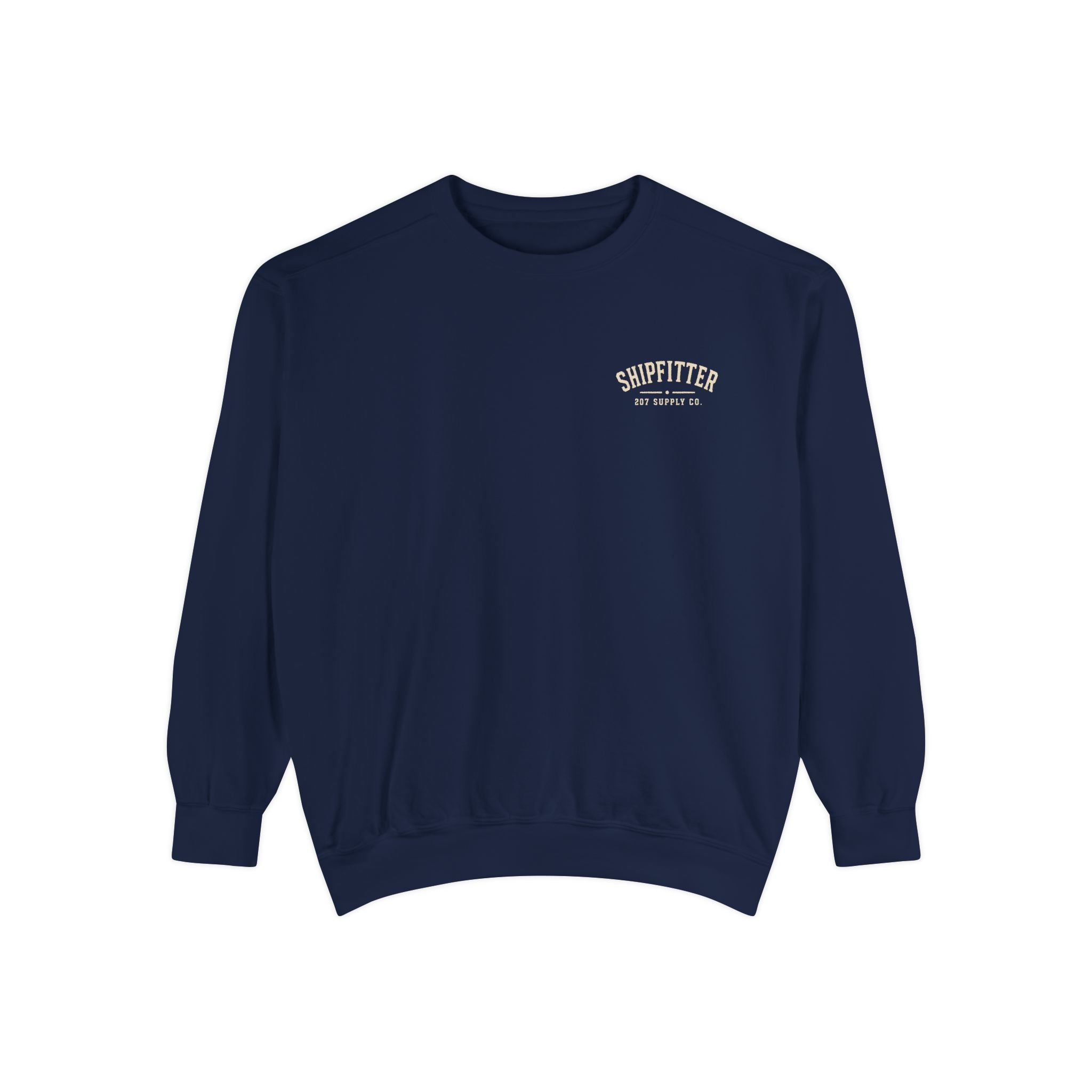 Premium Shipfitter Crewneck — Heavyweight Garment-Dyed