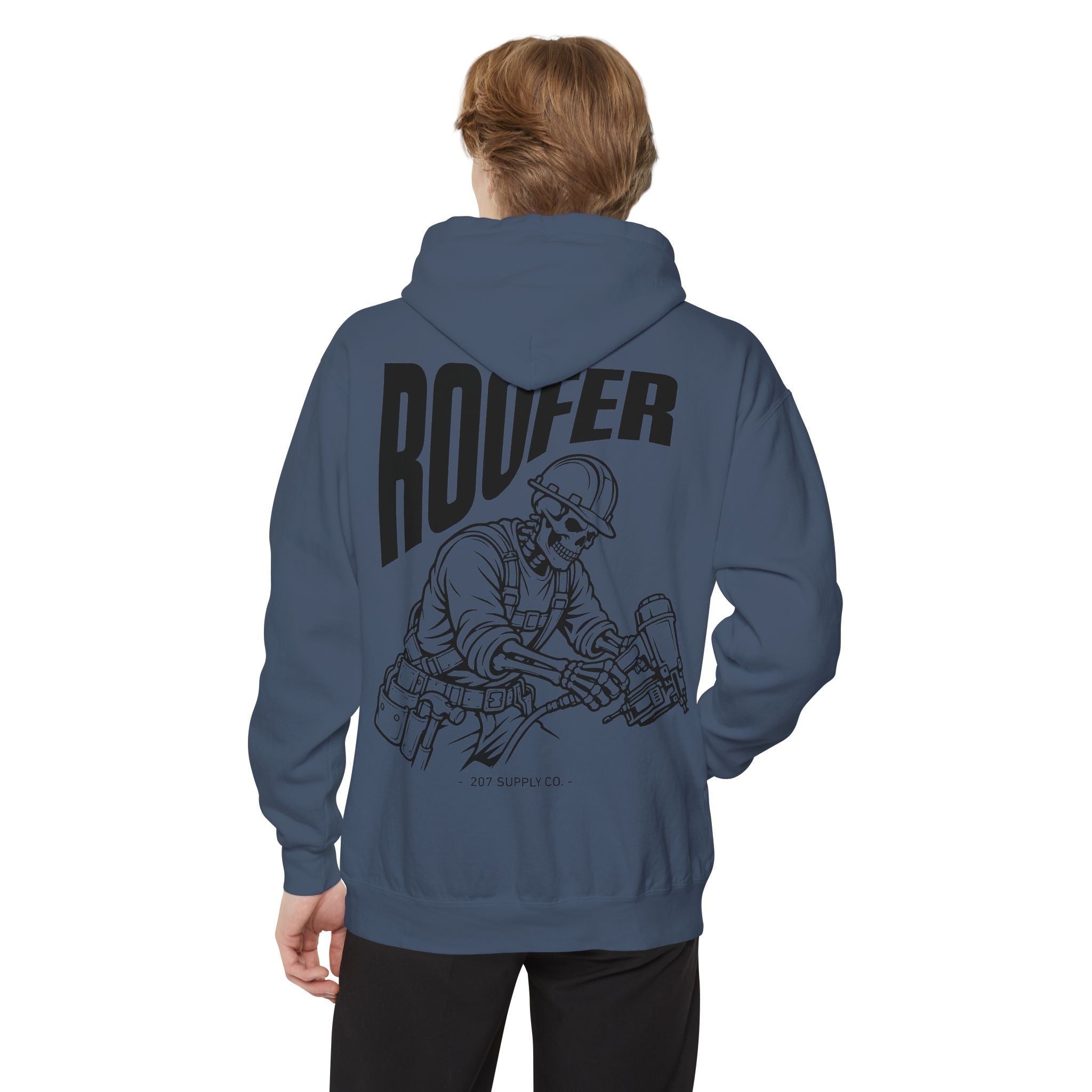 Roofer Skull Hoodie