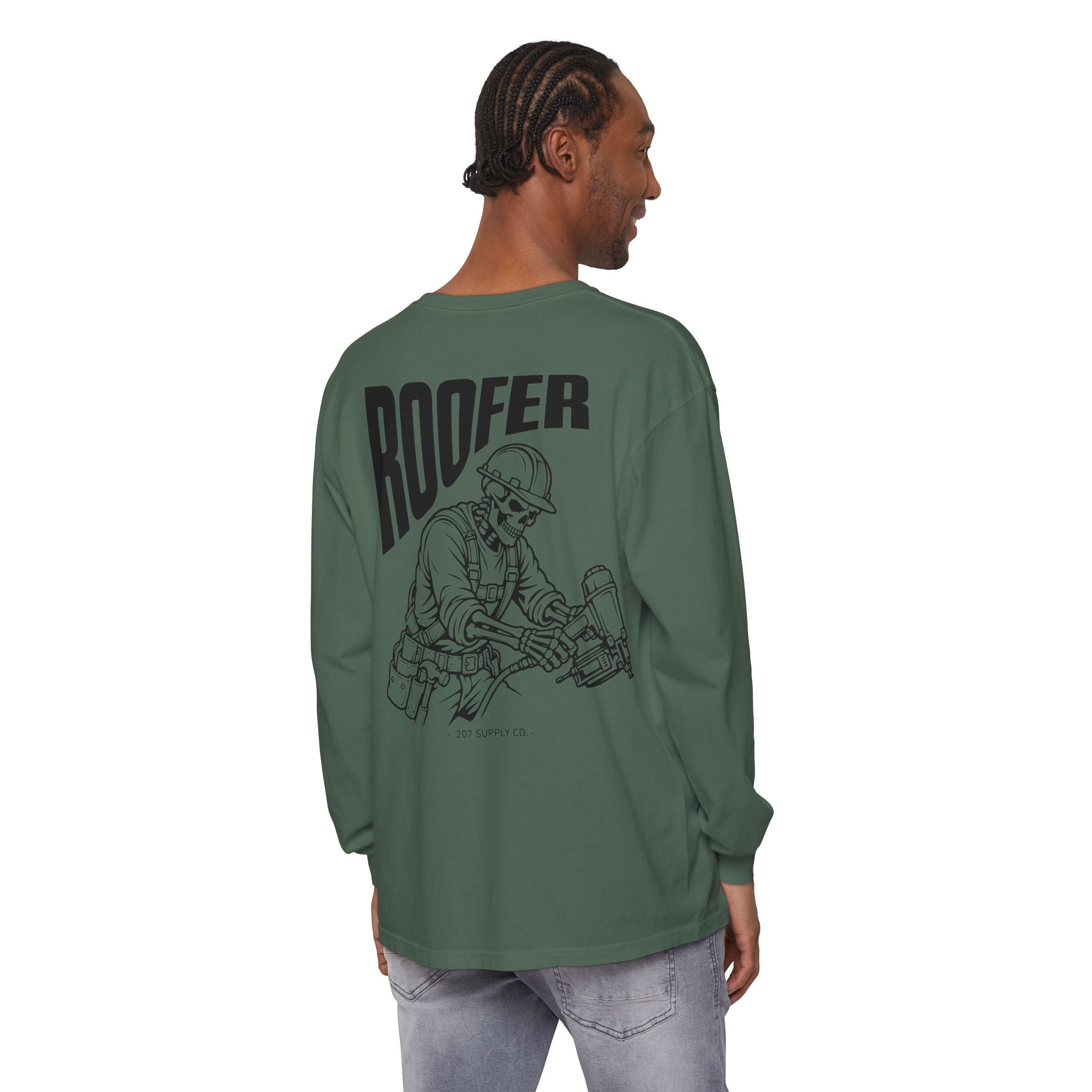 Roofer Skull Long Sleeve