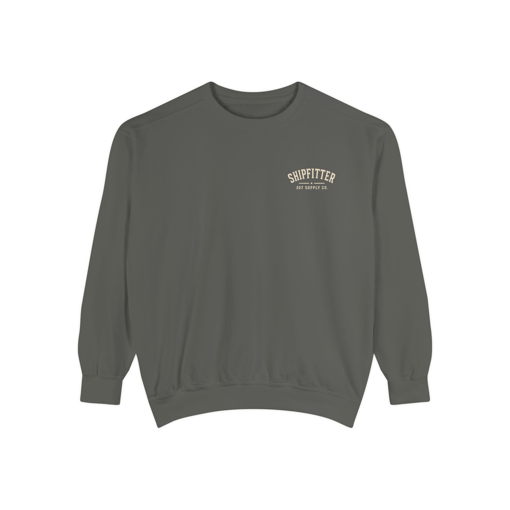 Premium Shipfitter Crewneck — Heavyweight Garment-Dyed