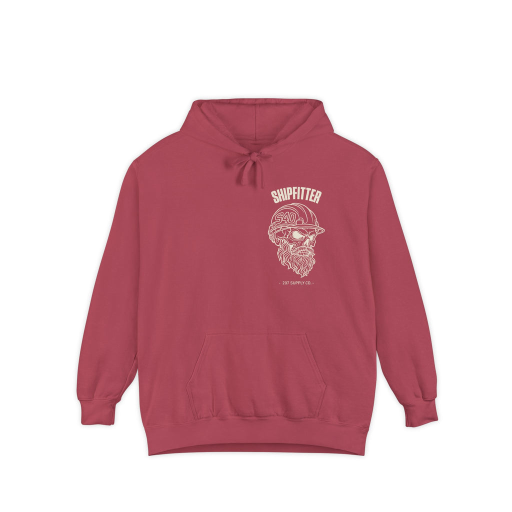 Shipfitter Bearded Skull Hoodie - Dark