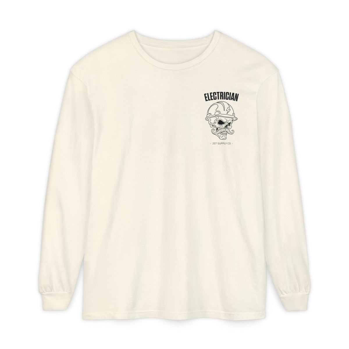 Electrician Skull Long Sleeve Tee