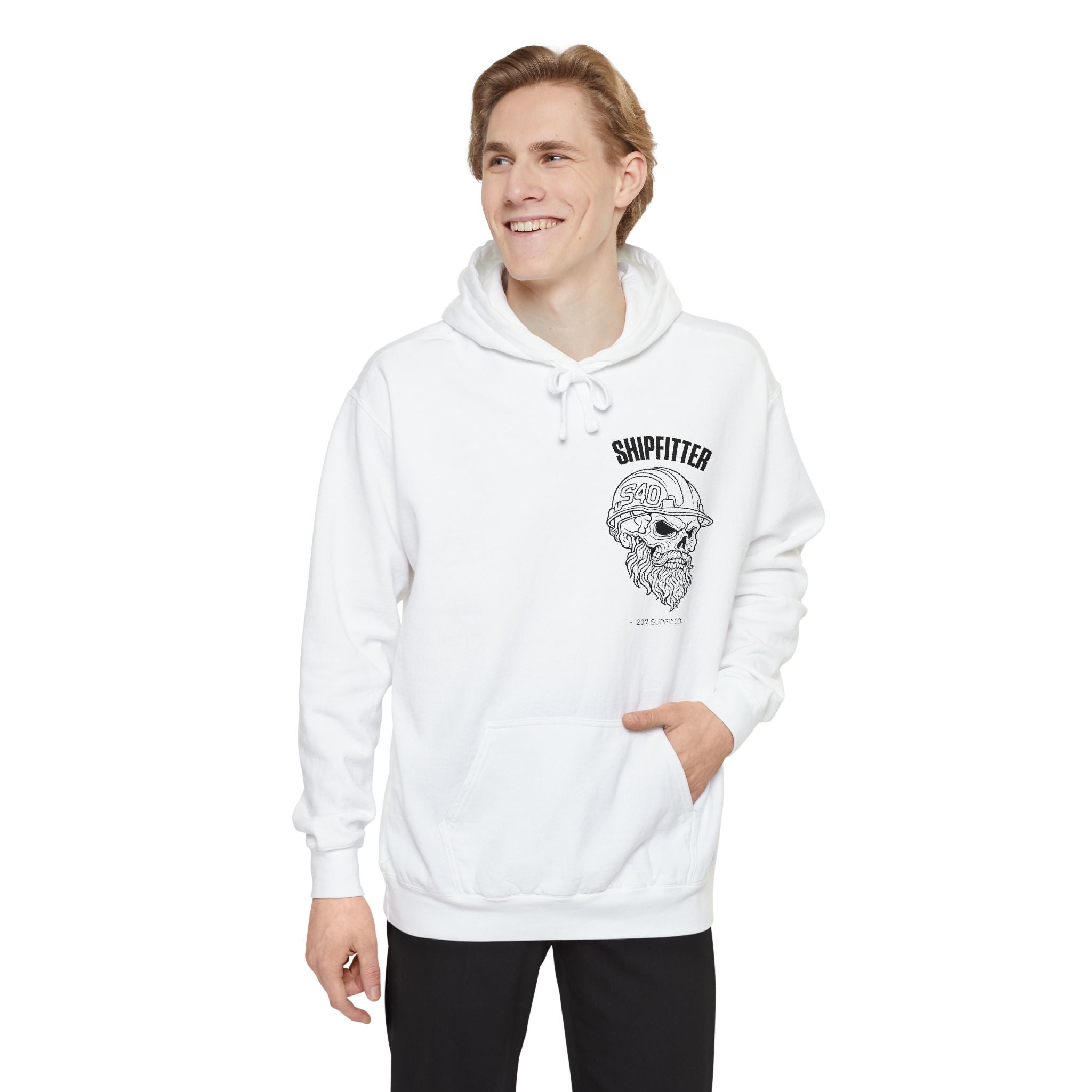 Shipfitter Bearded Skull Hoodie