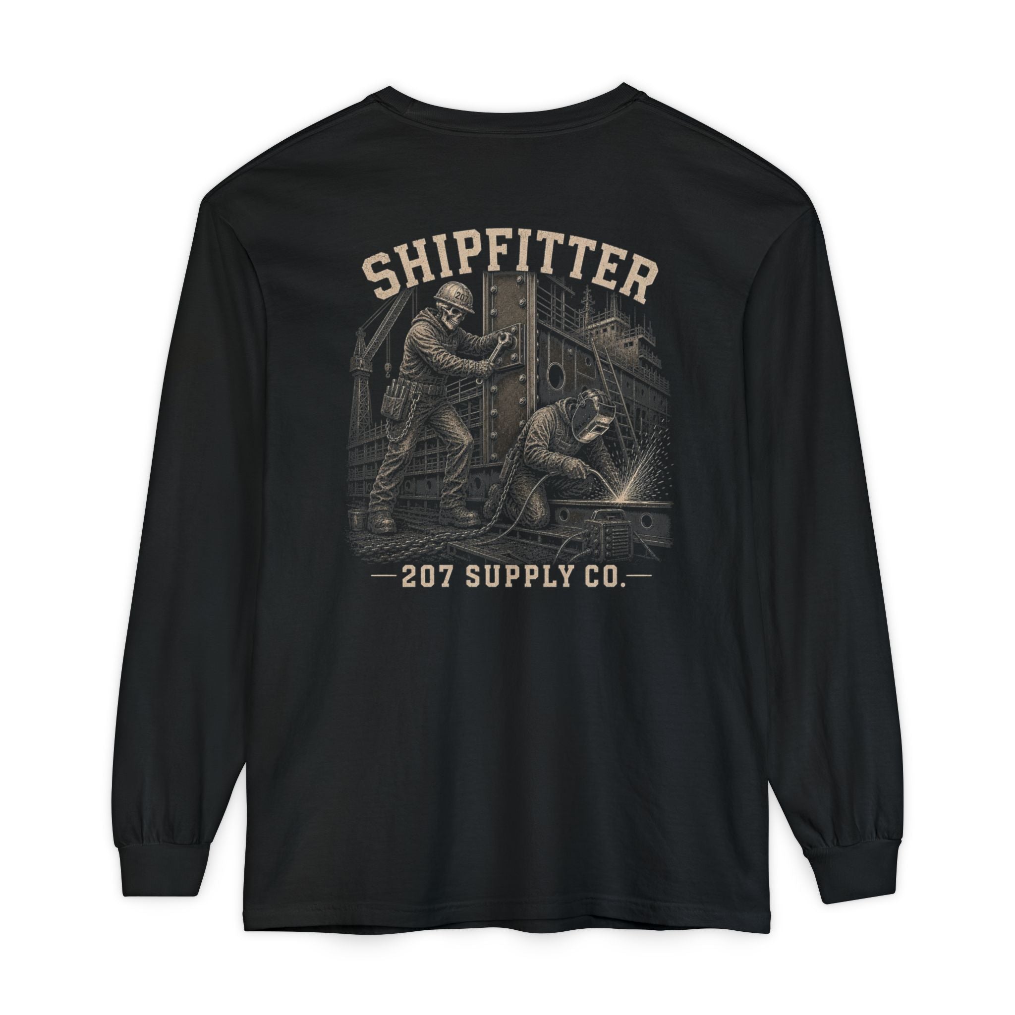 Premium Shipfitter Long Sleeve — Premium Garment-Dyed