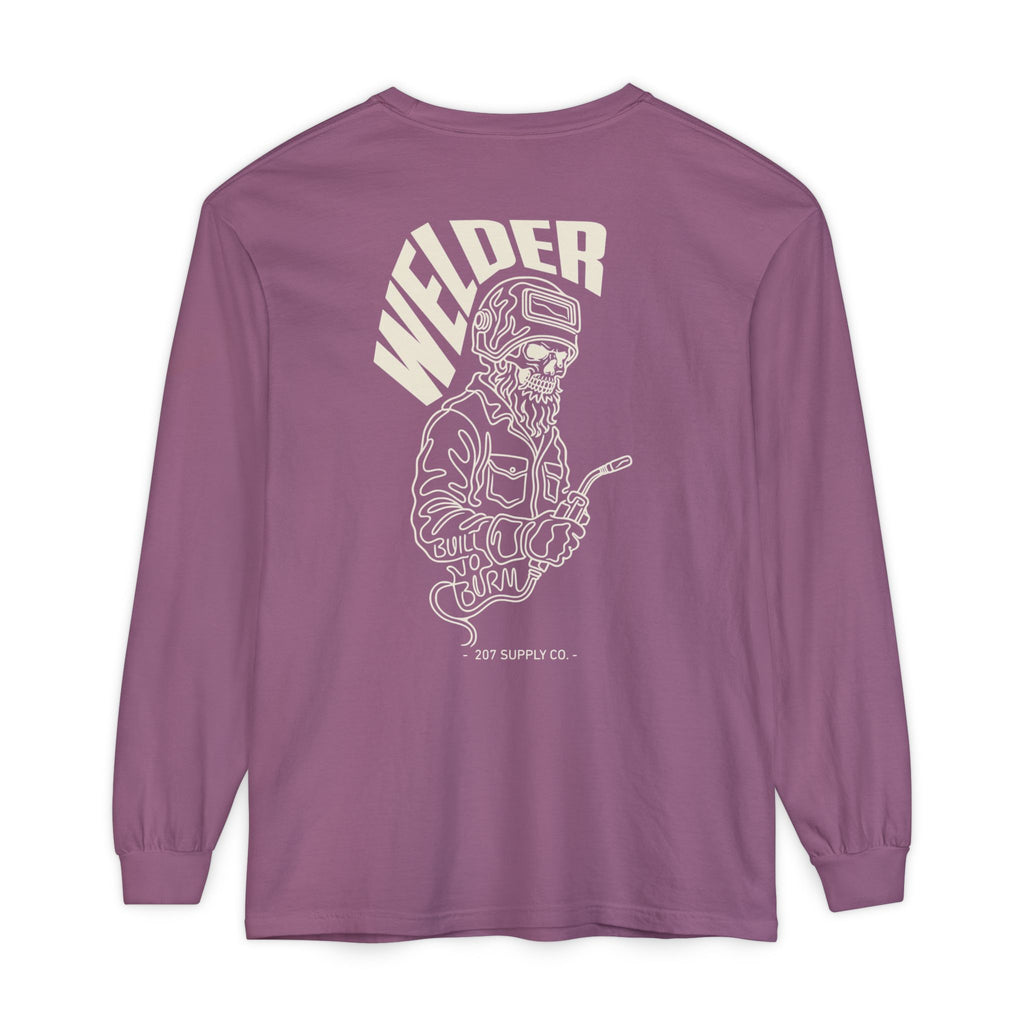 Welder Skull Long Sleeve Tee - Dark