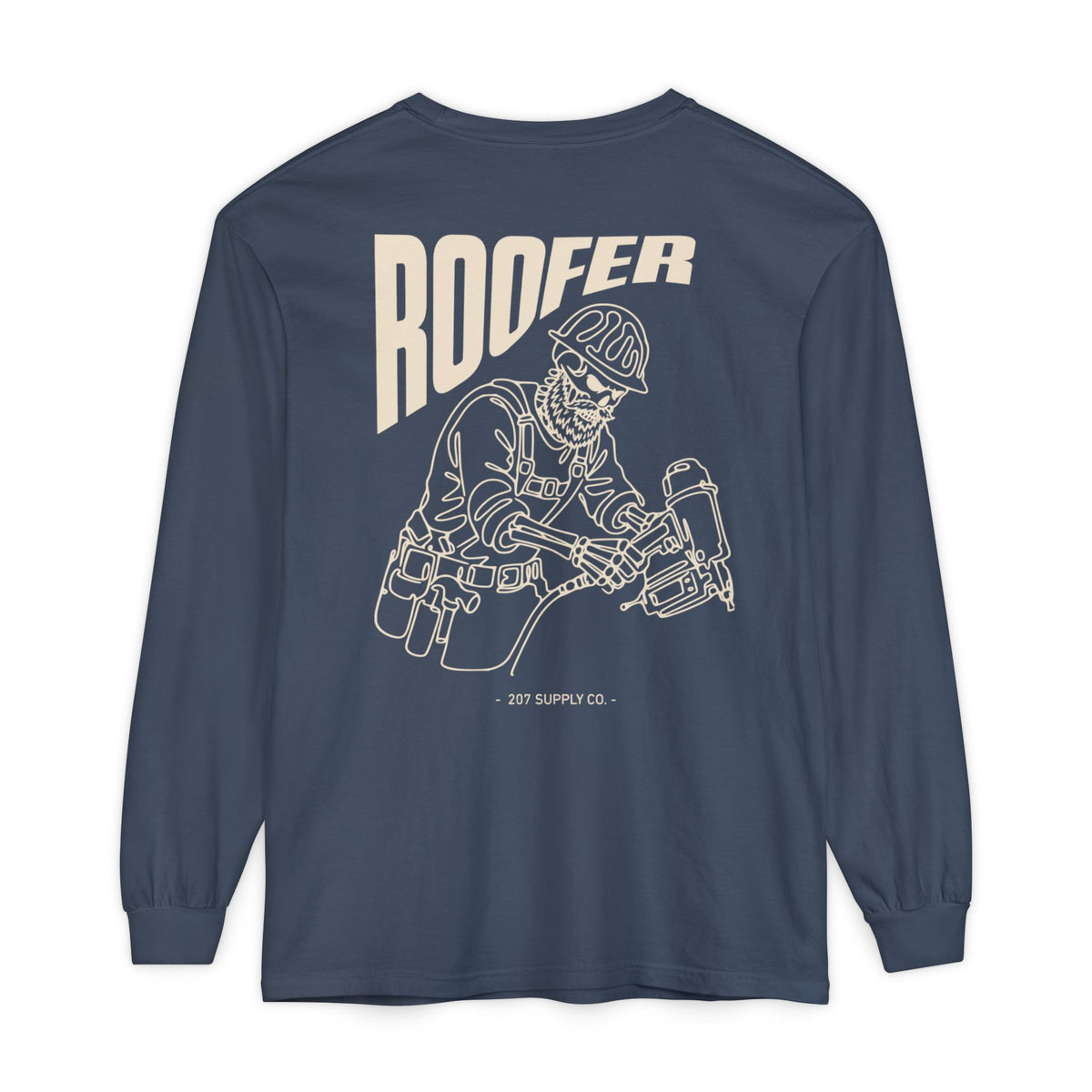 Roofer Skull Long Sleeve - Dark
