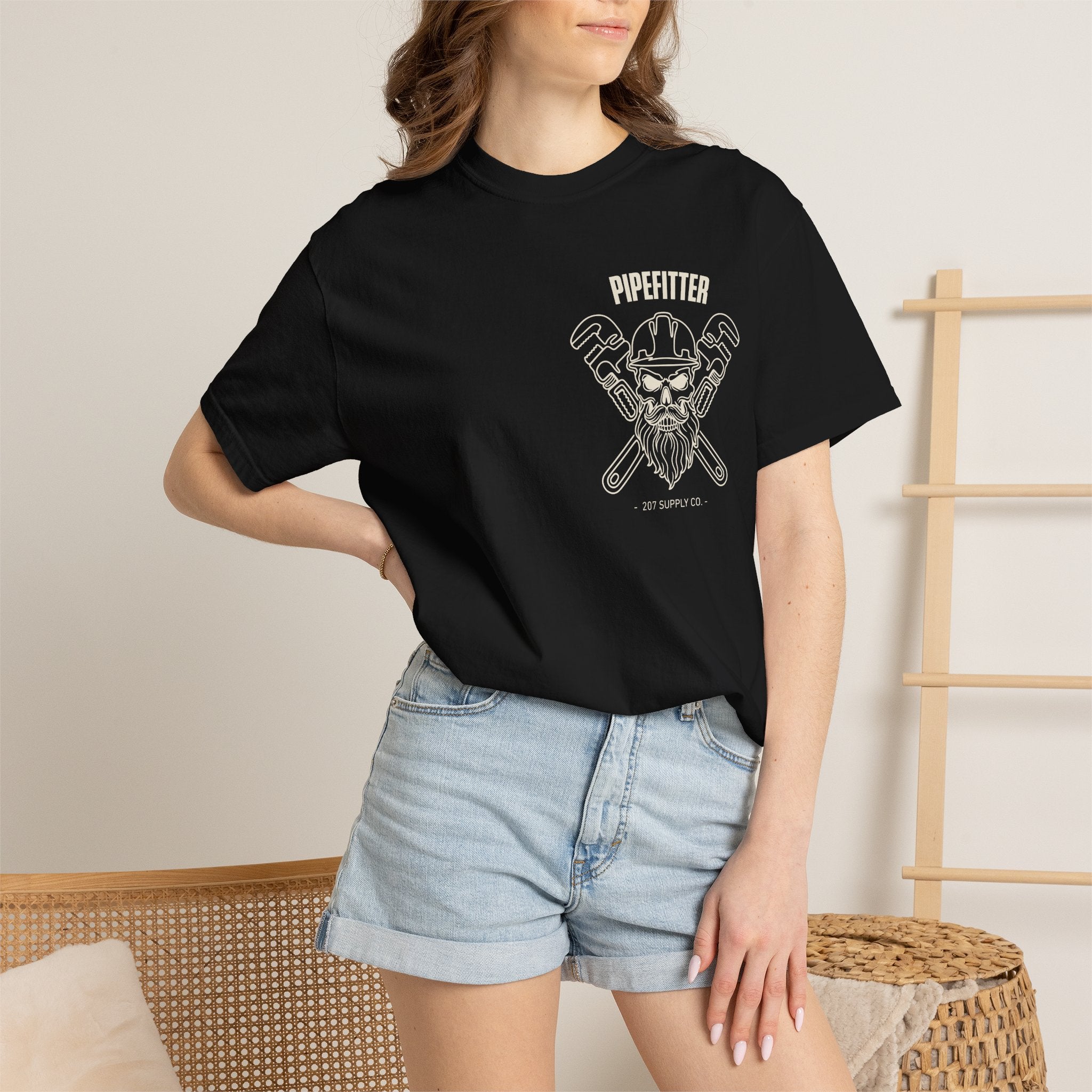 Pipefitter Skull Tee - Dark
