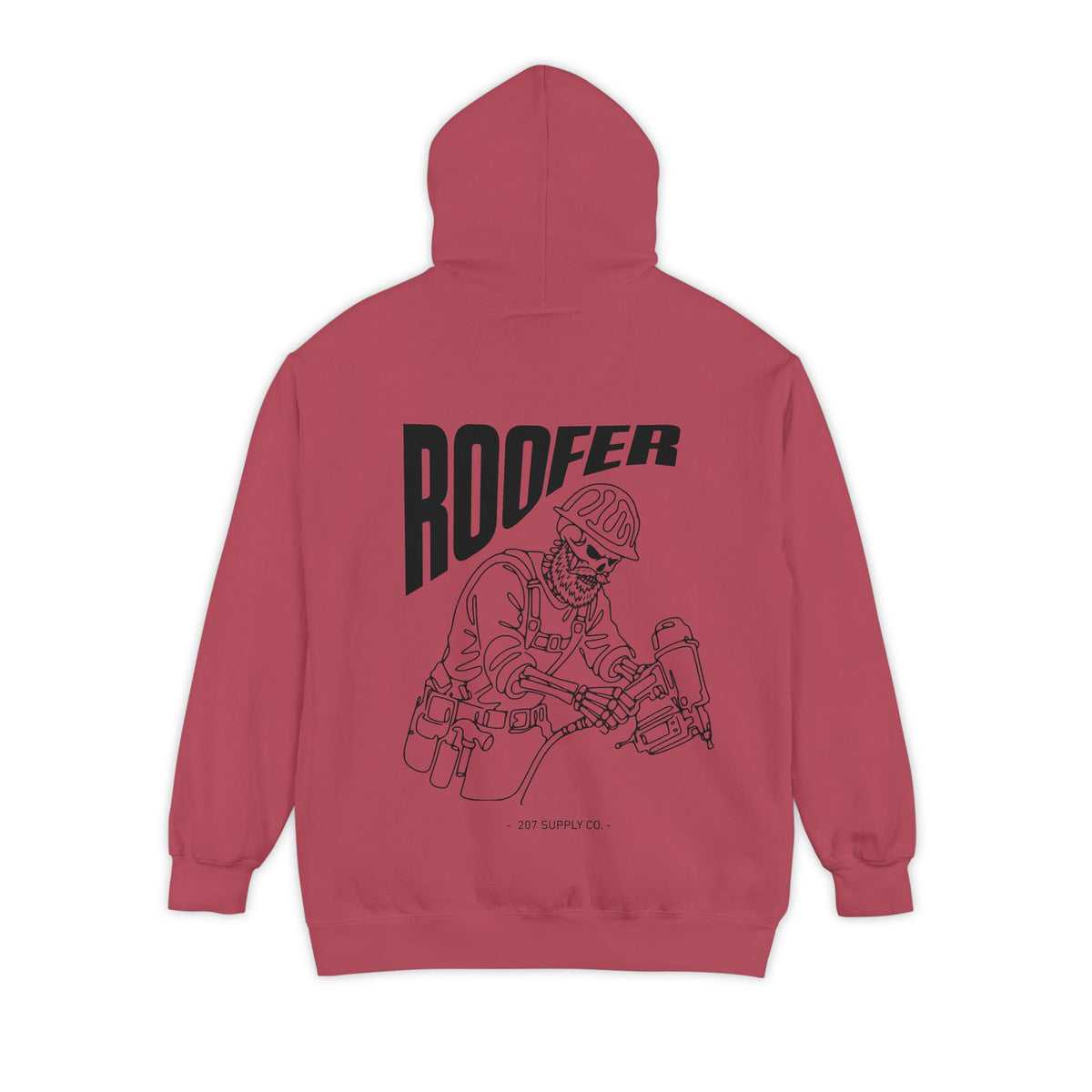 Roofer Skull Hoodie