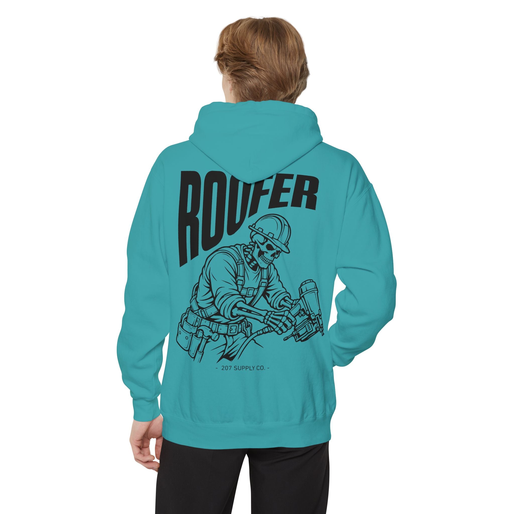 Roofer Skull Hoodie