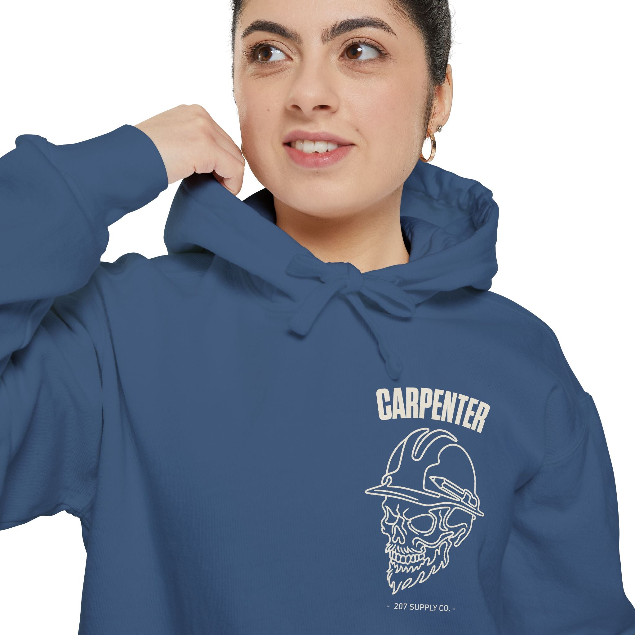 Carpenter Skull Hoodie - Dark