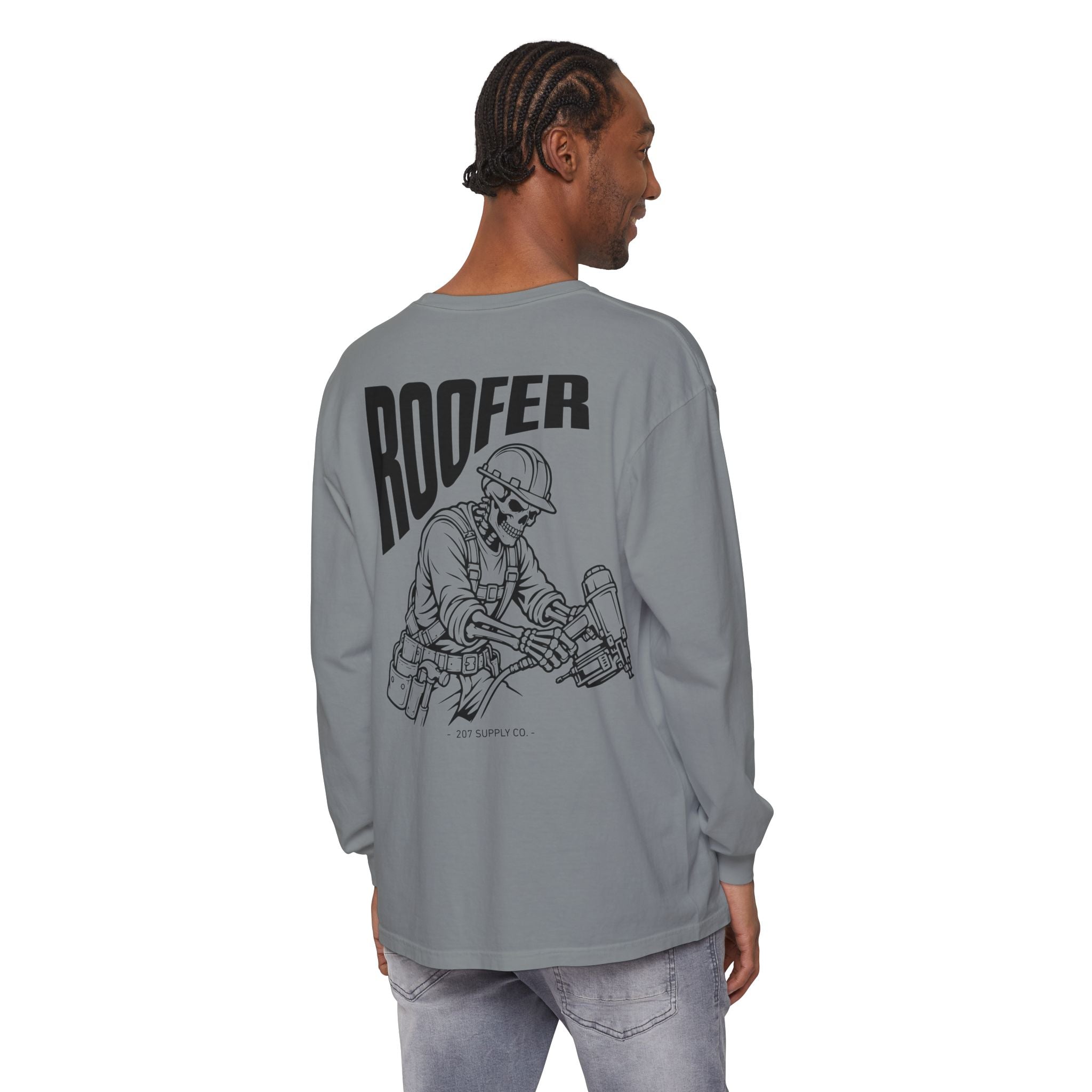 Roofer Skull Long Sleeve