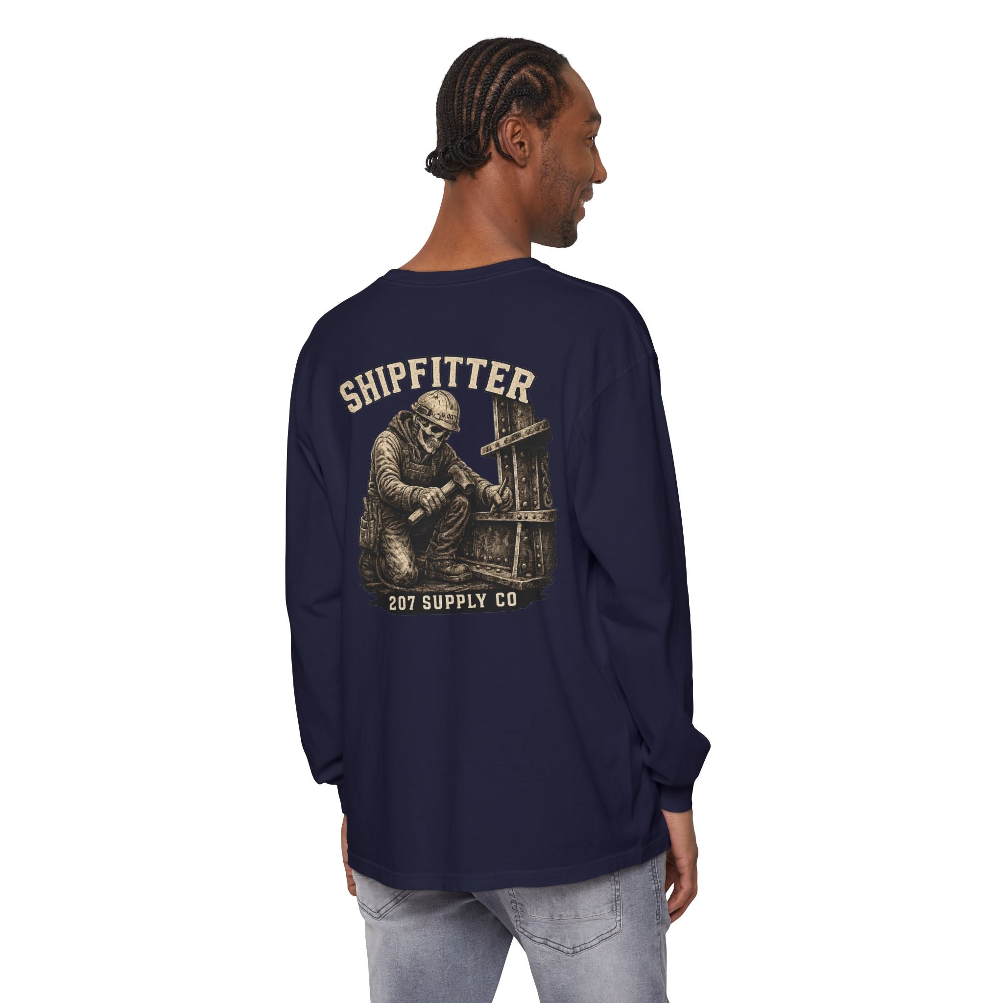Premium Shipfitter Long Sleeve — Premium Garment-Dyed