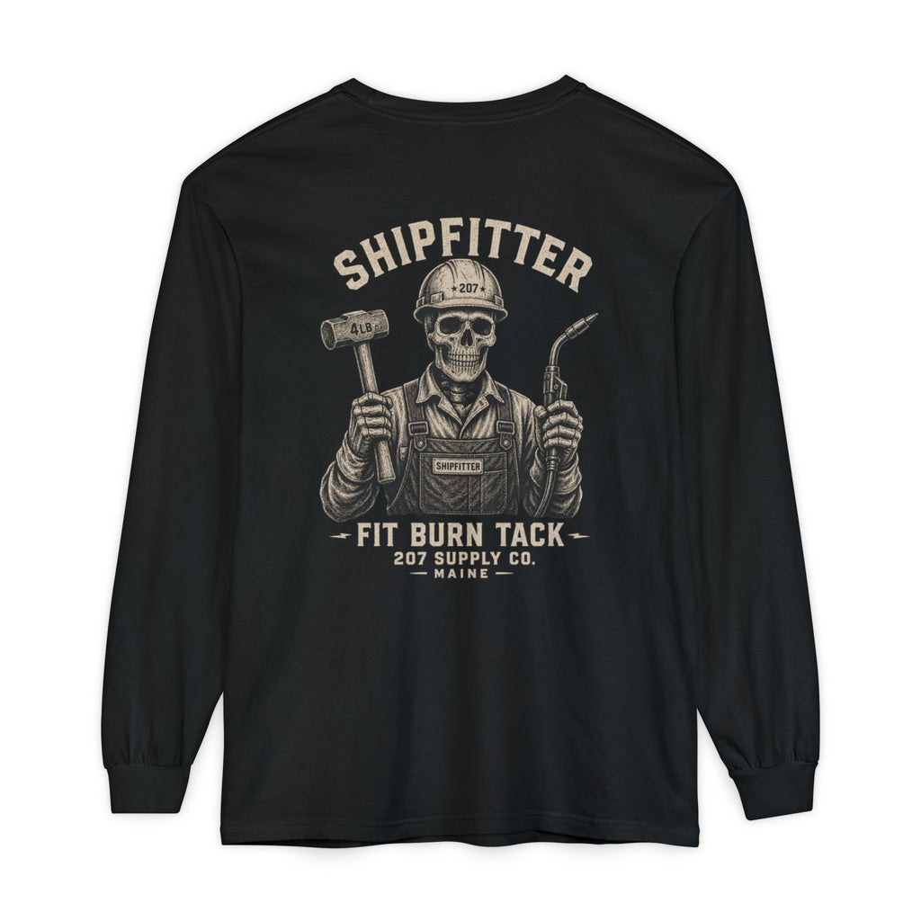 Premium Shipfitter Long Sleeve — Premium Shipfitter Skull