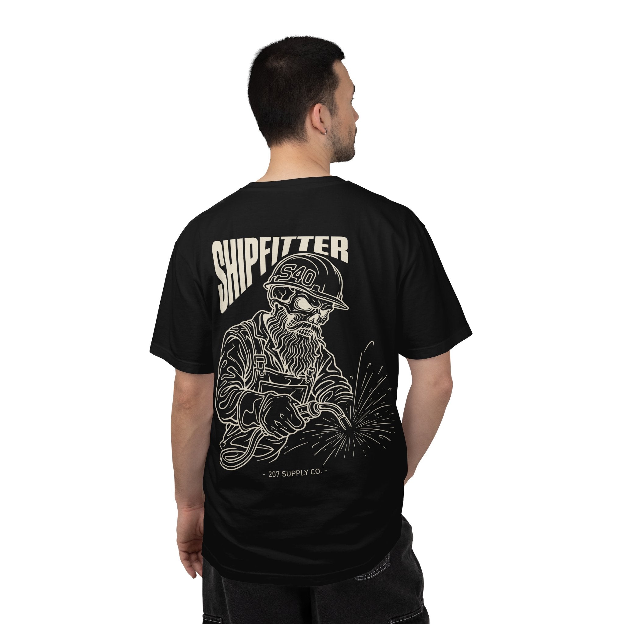 Shipfitter Bearded Skull Tee - Dark Colors