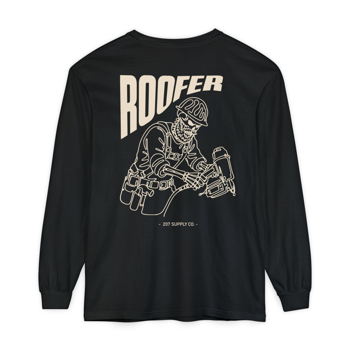 Roofer Skull Long Sleeve - Dark