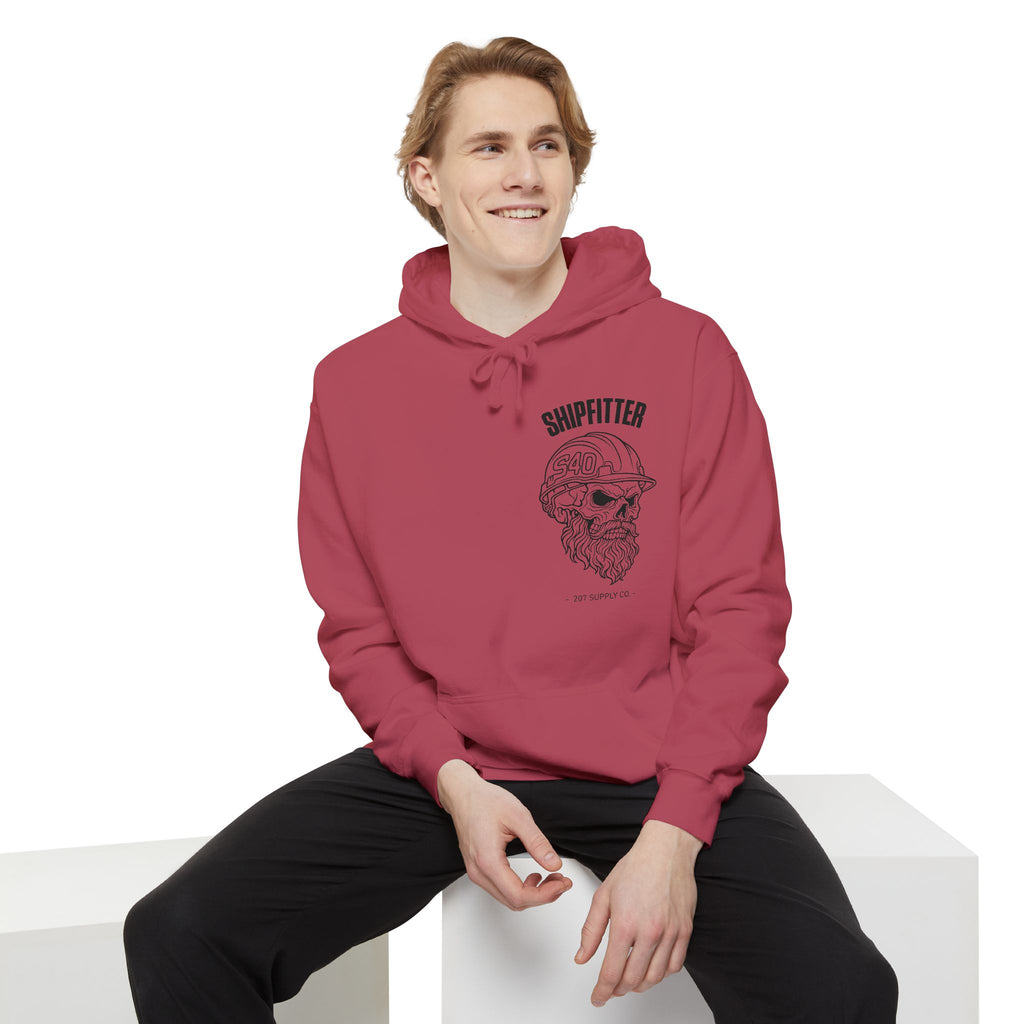 Shipfitter Bearded Skull Hoodie
