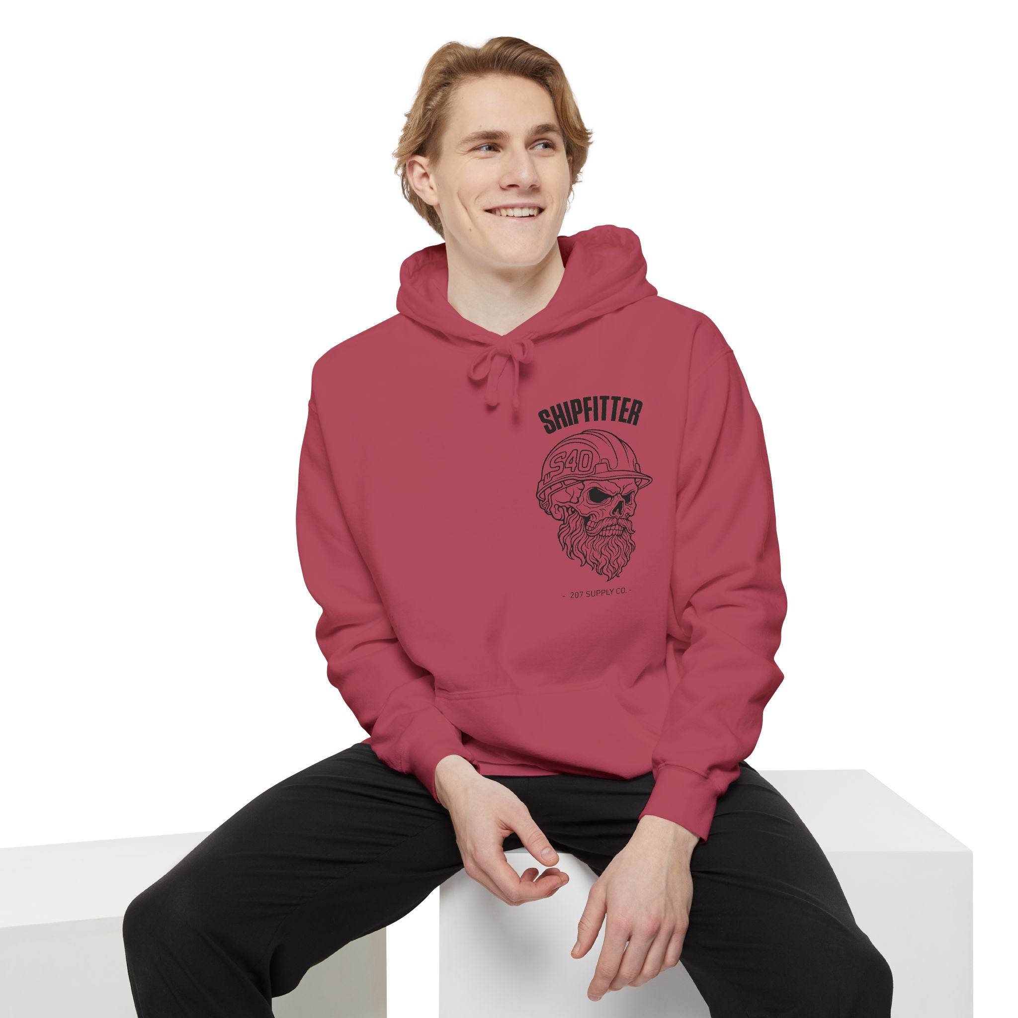 Shipfitter Bearded Skull Hoodie