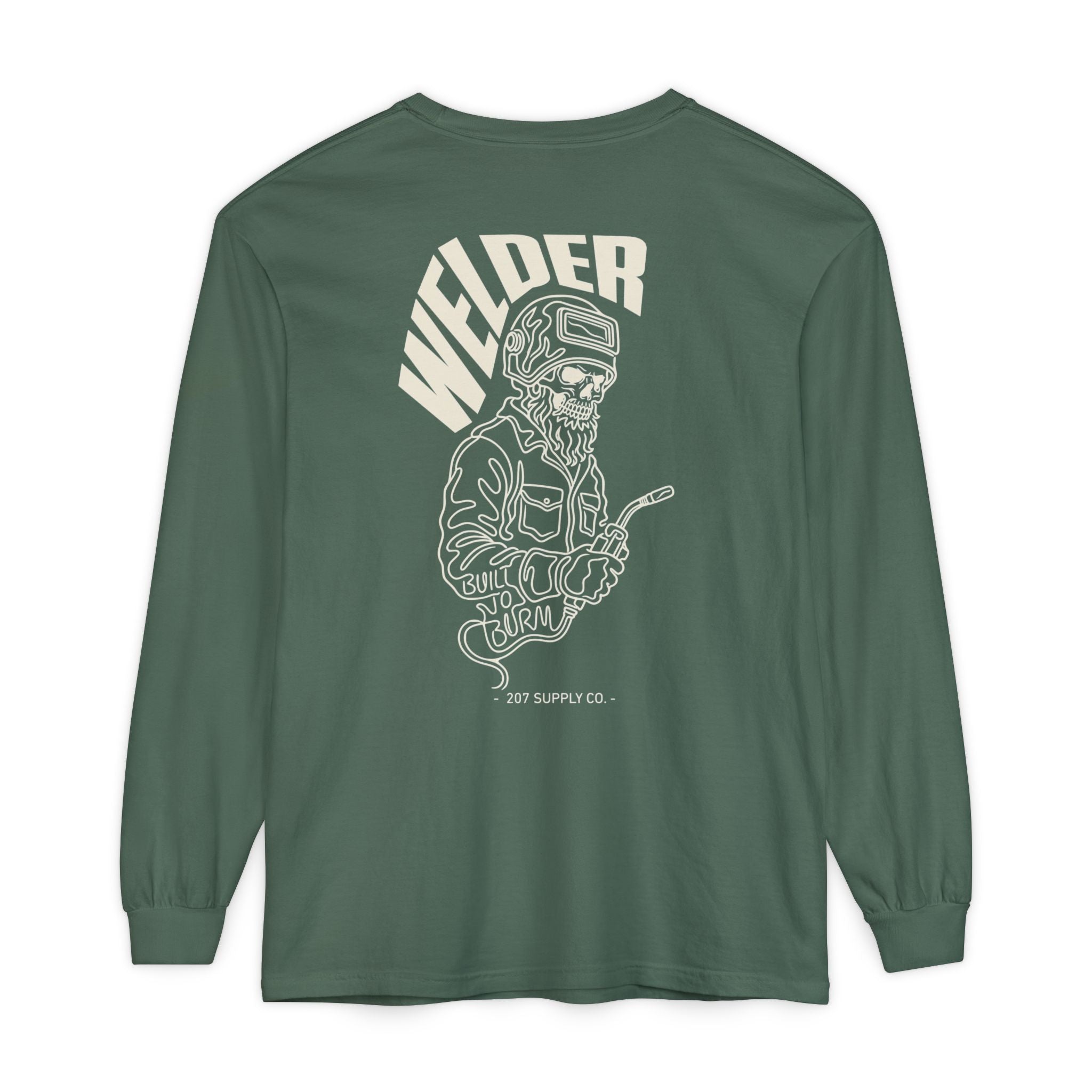 Welder Skull Long Sleeve Tee - Dark