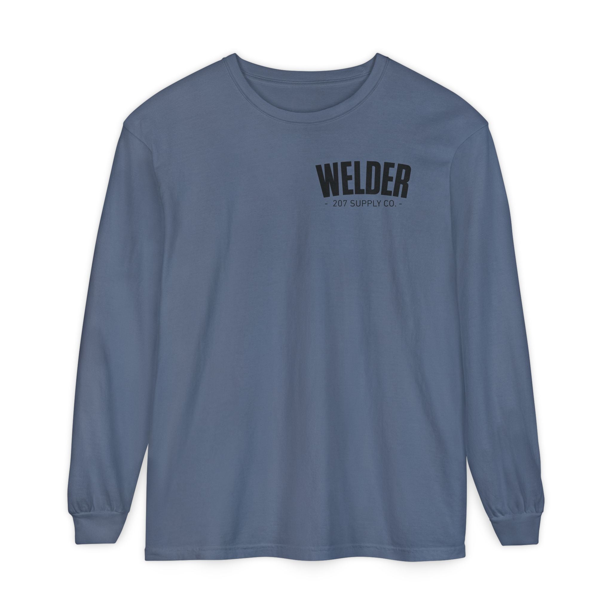 Welder Long Sleeve Tee — Blue Jean