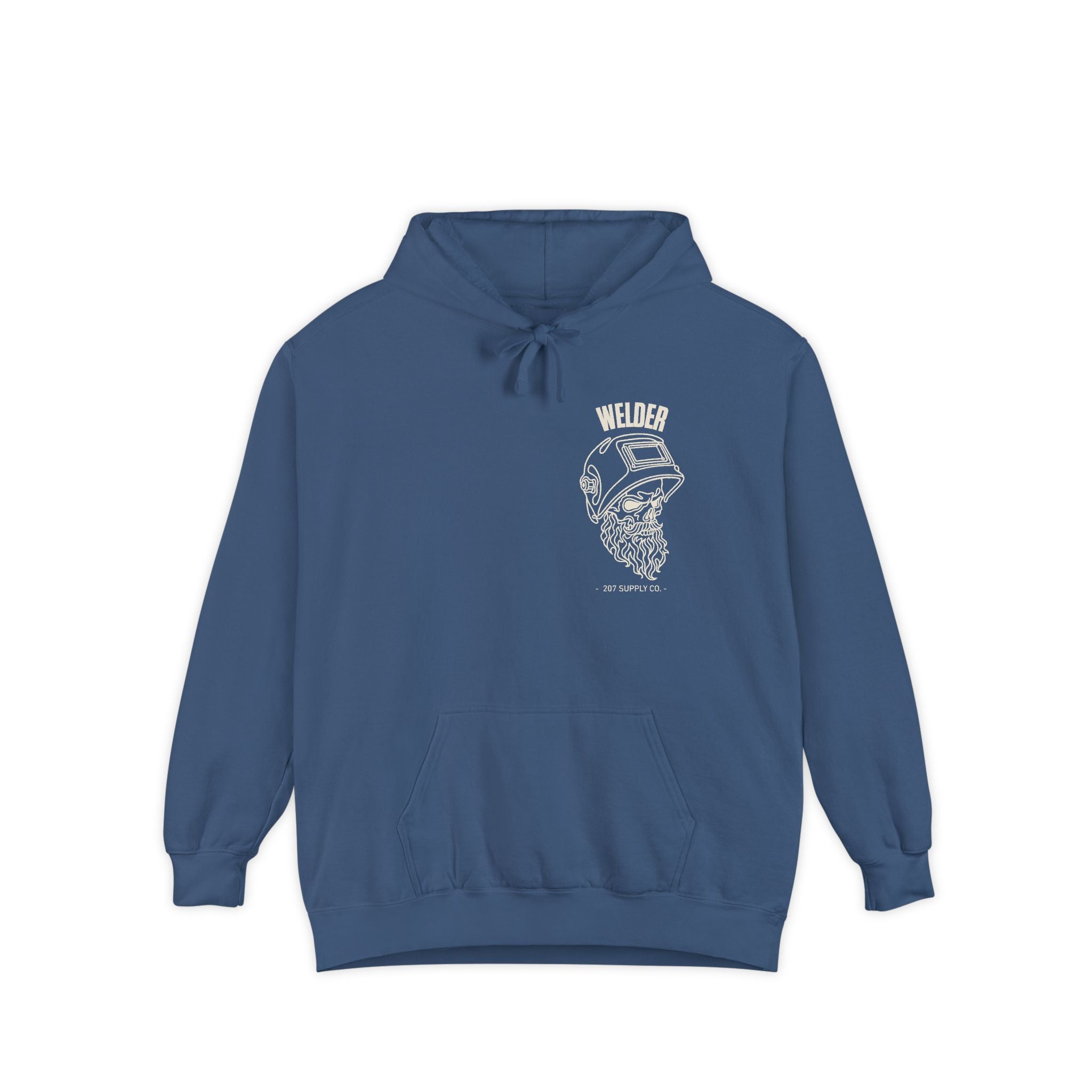 Welder Skull Hoodie - Dark — True Navy
