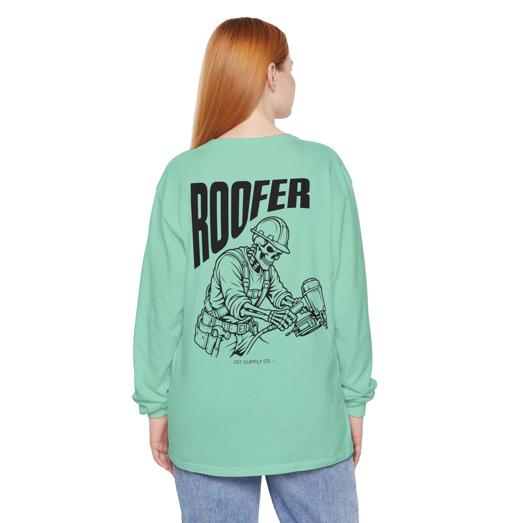 Roofer Skull Long Sleeve