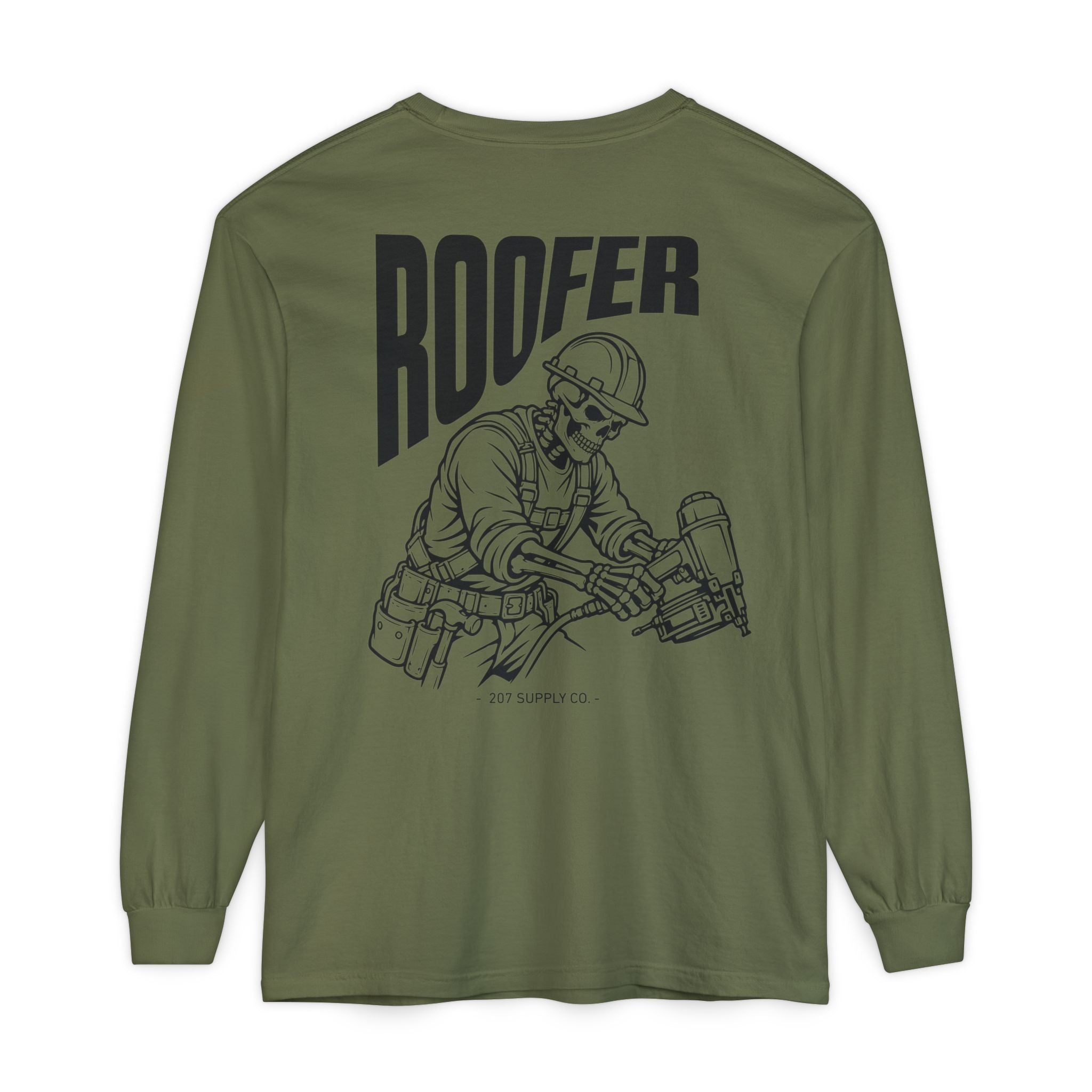 Roofer Skull Long Sleeve