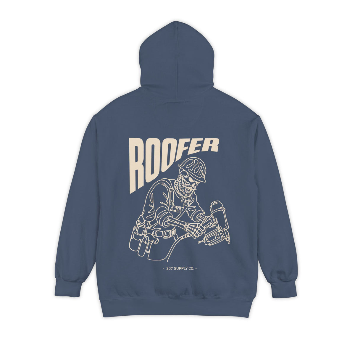 Roofer Skull Hoodie - Dark