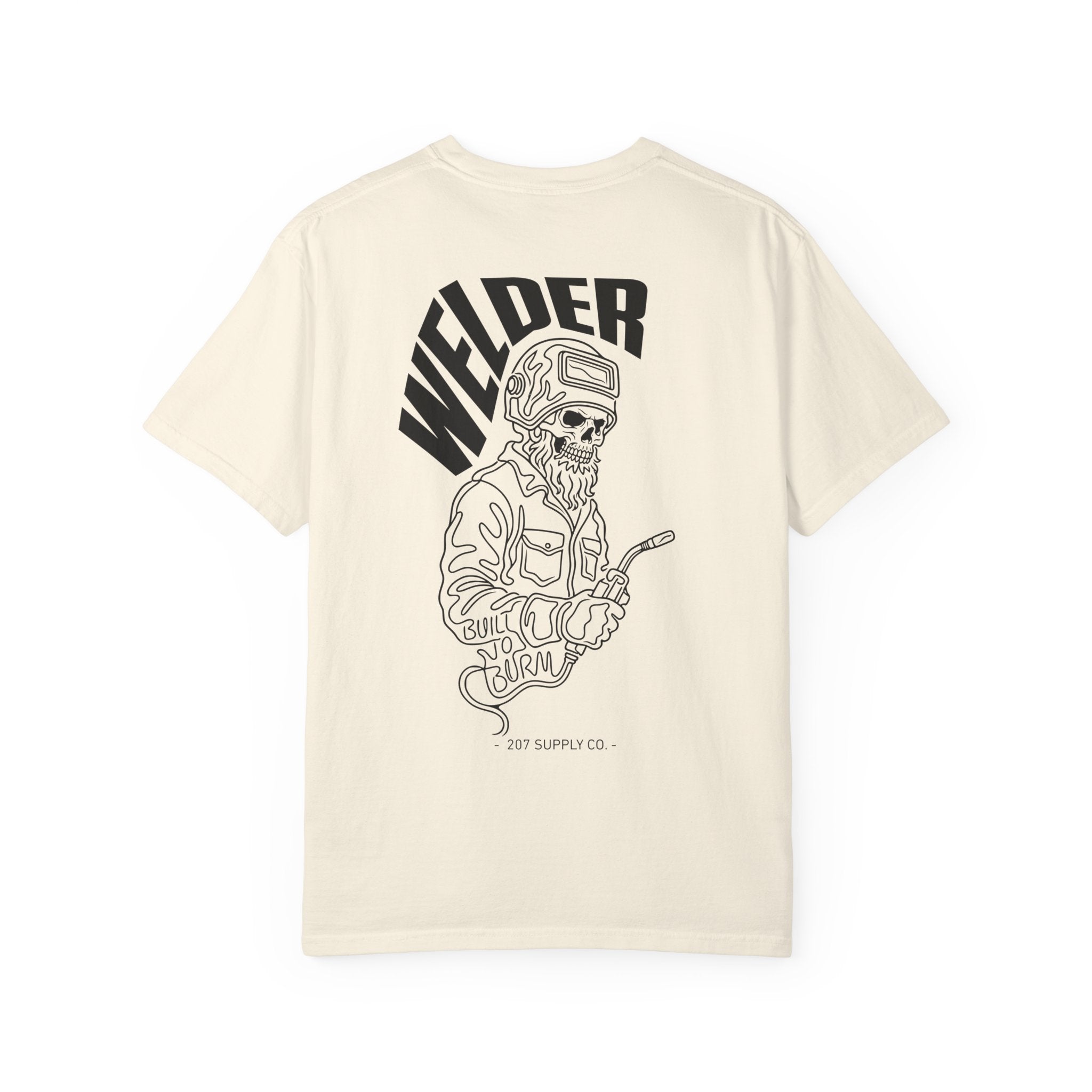 Welder Skull Tee — Ivory